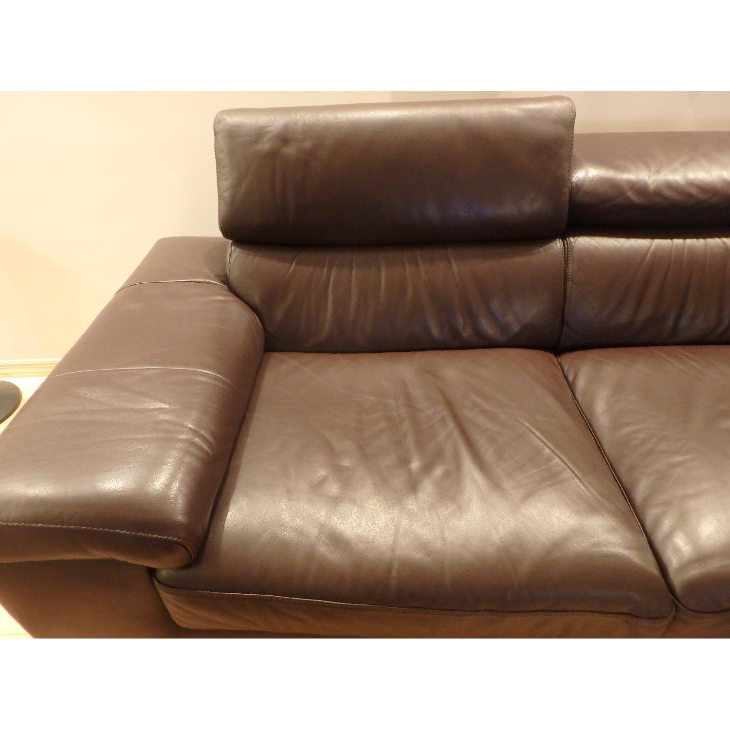 Natuzzi Leather Sectional - image-5