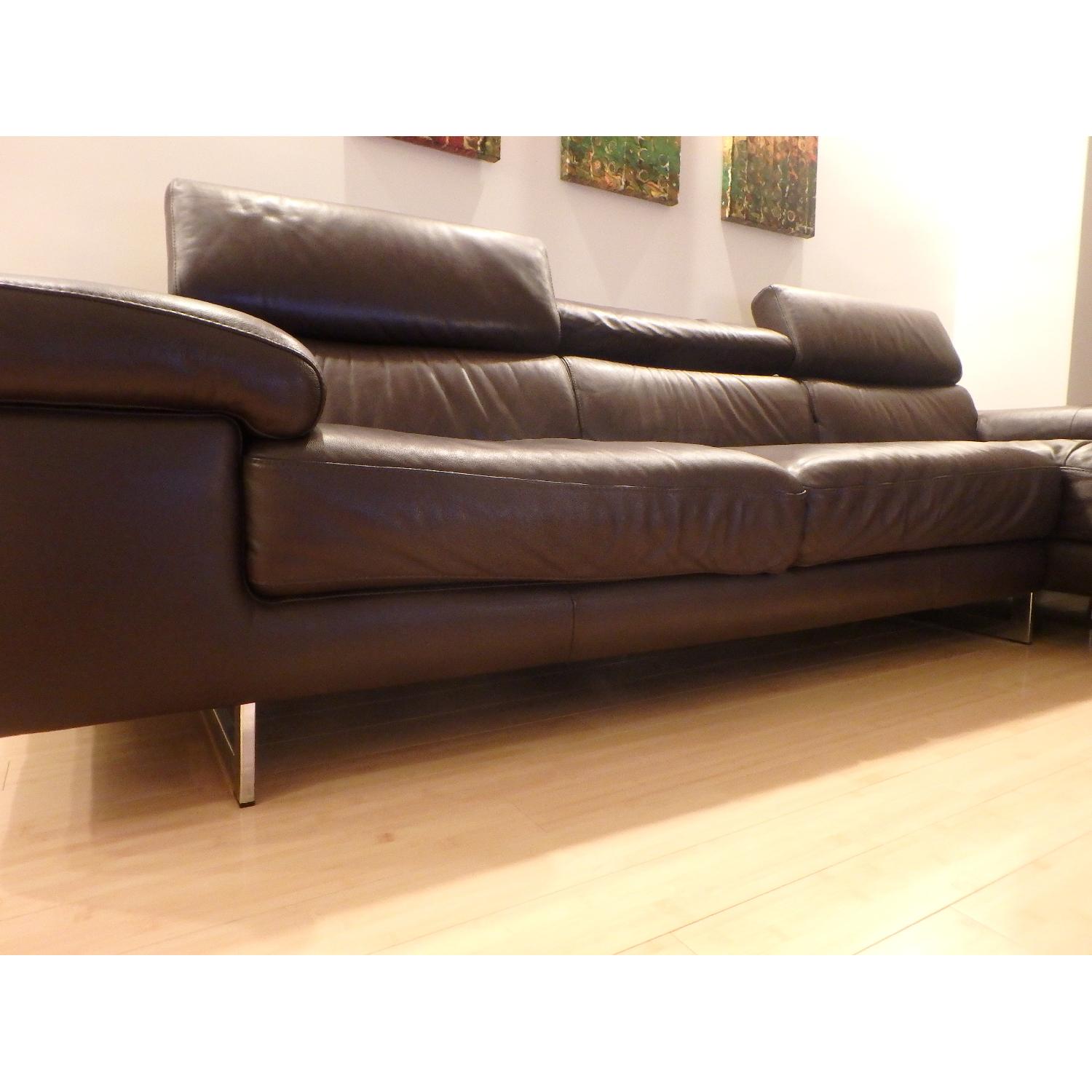 Natuzzi Leather Sectional - image-8
