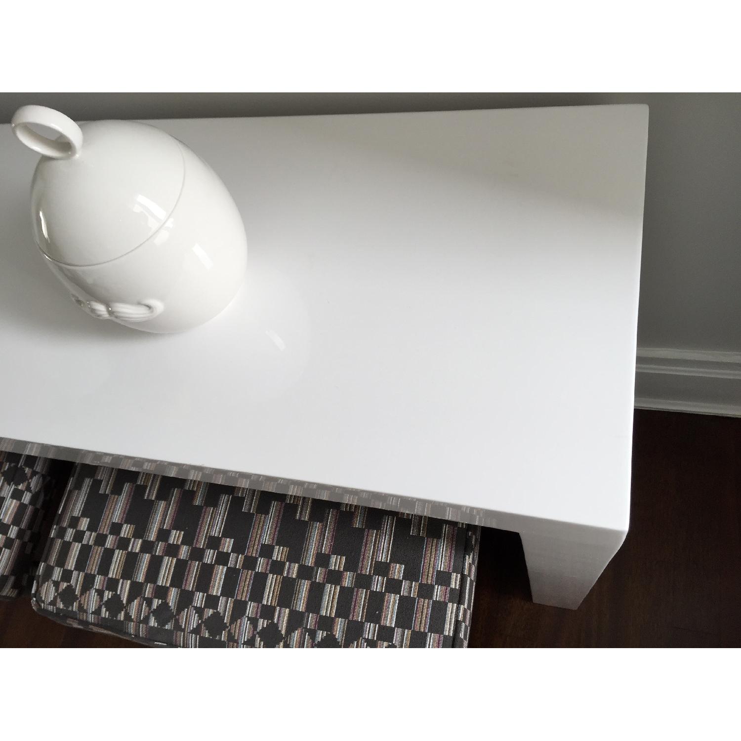 Jonathan Adler White Lacquer Console Table - image-2