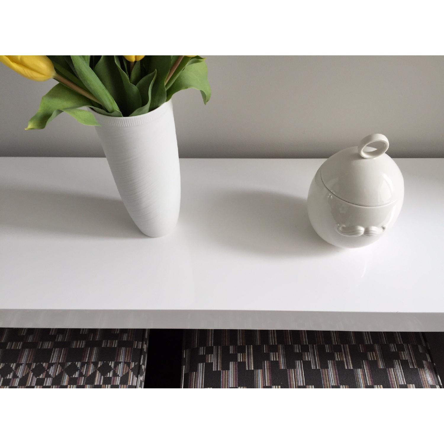Jonathan Adler White Lacquer Console Table - image-3