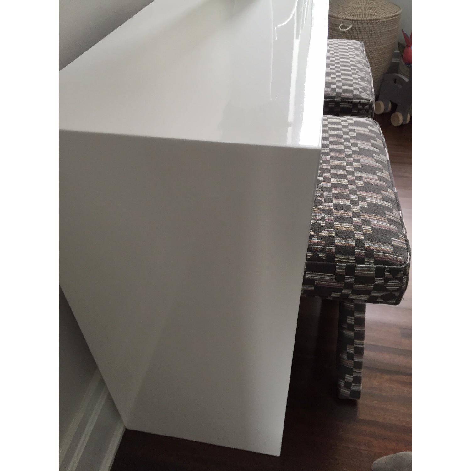 Jonathan Adler White Lacquer Console Table - image-4