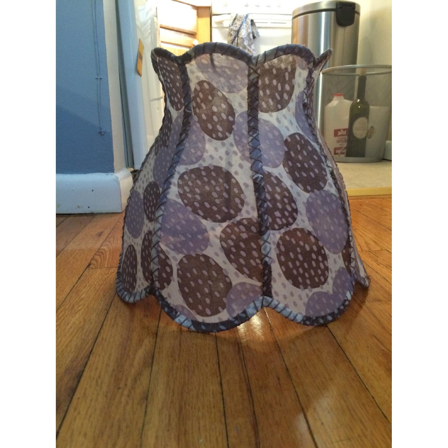 Anthropologie Eggplant Lamp Shades - Set of 2 - image-2