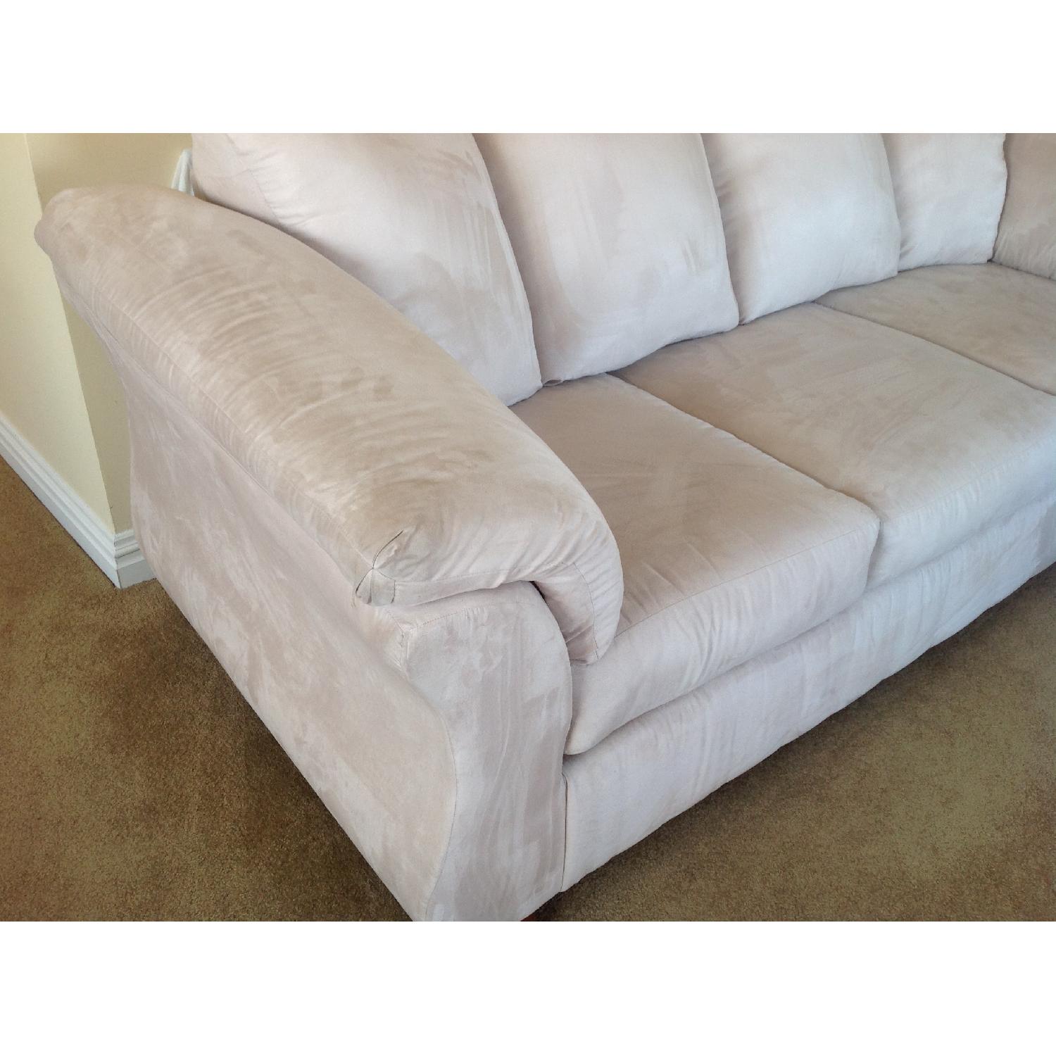 Oyster Microfiber Sofa - image-3