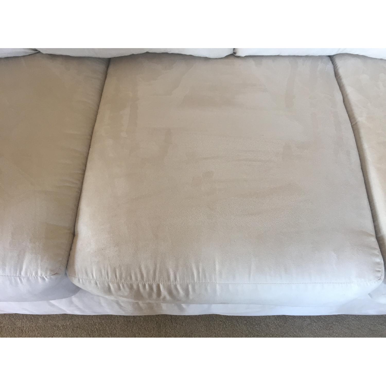 Oyster Microfiber Sofa - image-6