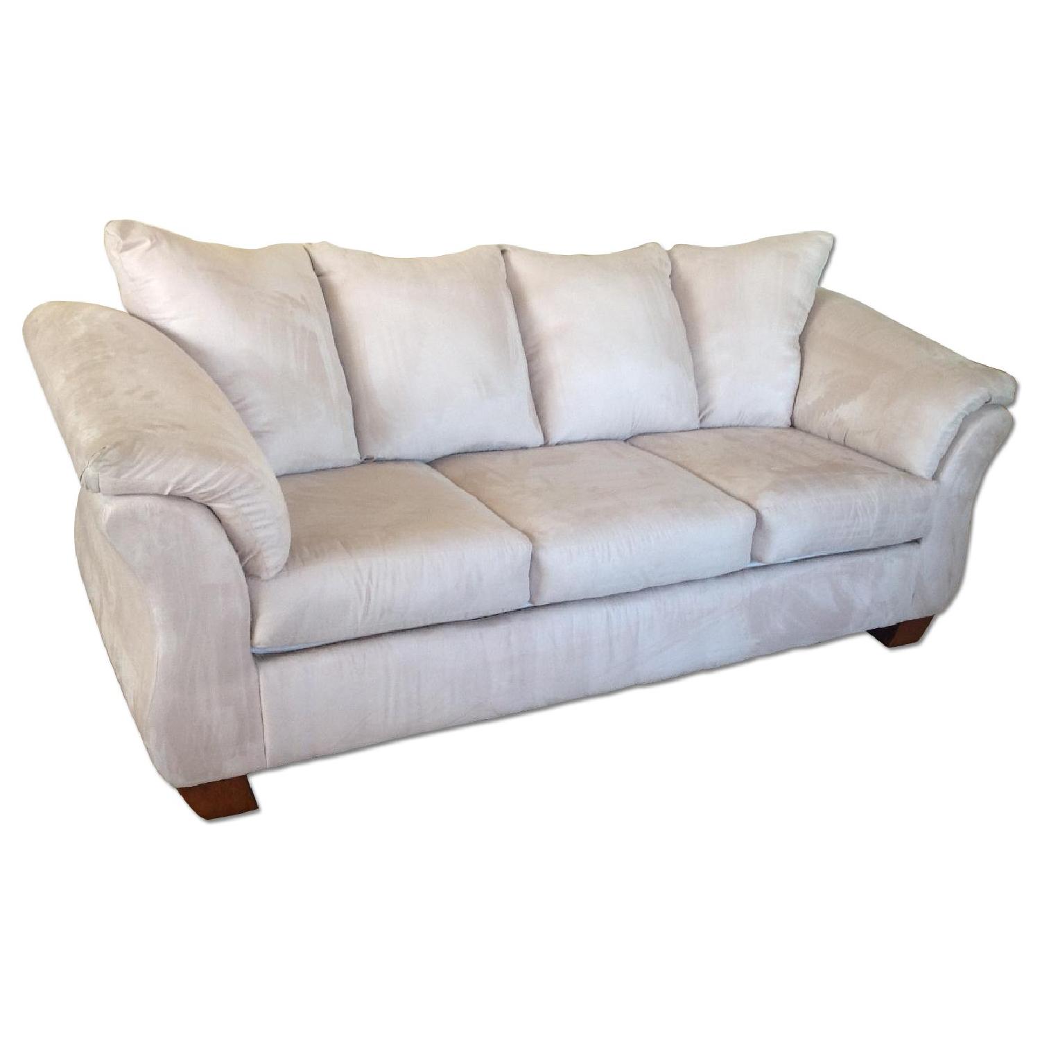 Oyster Microfiber Sofa