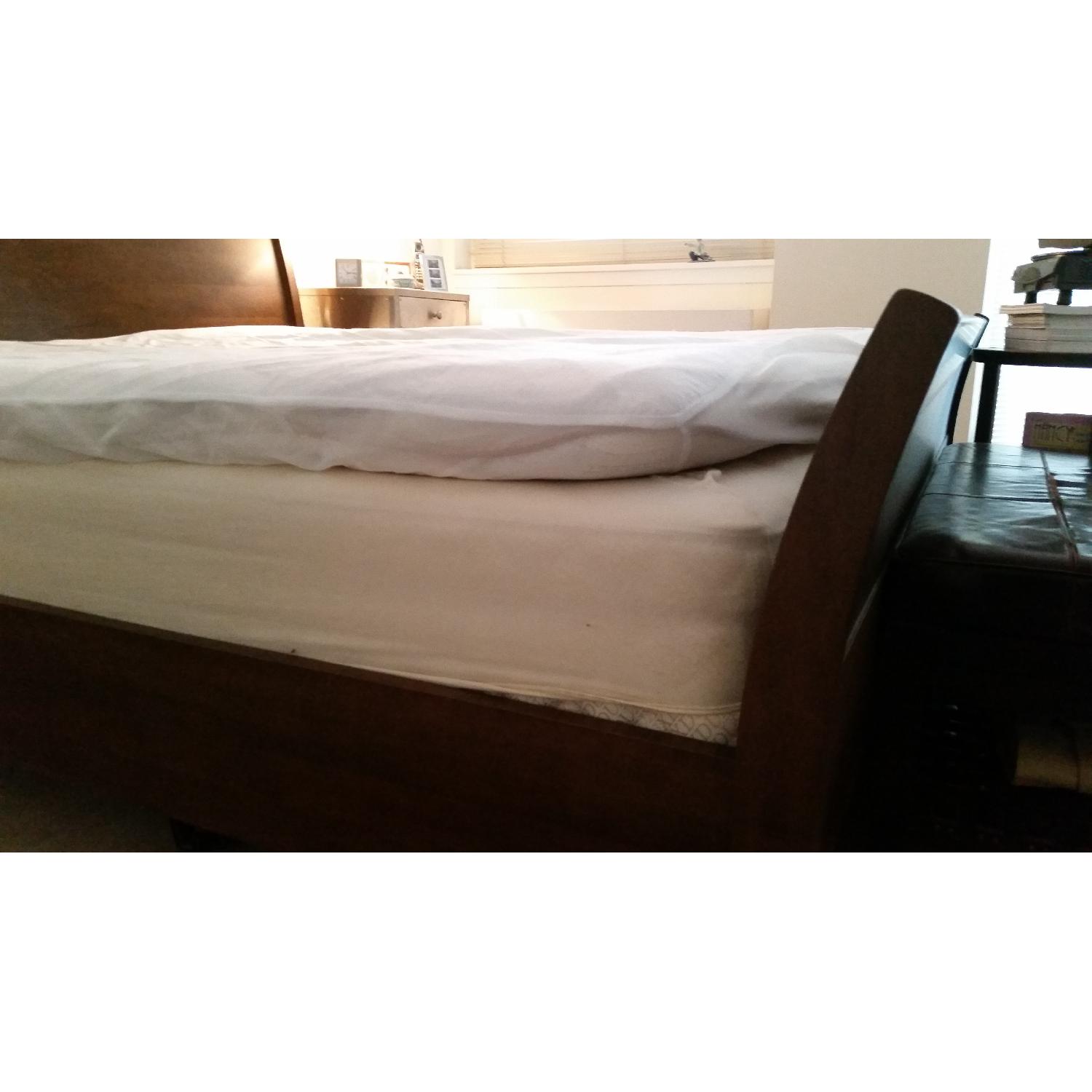 Jensen Lewis King Wooden Sleigh Bed Frame - image-2