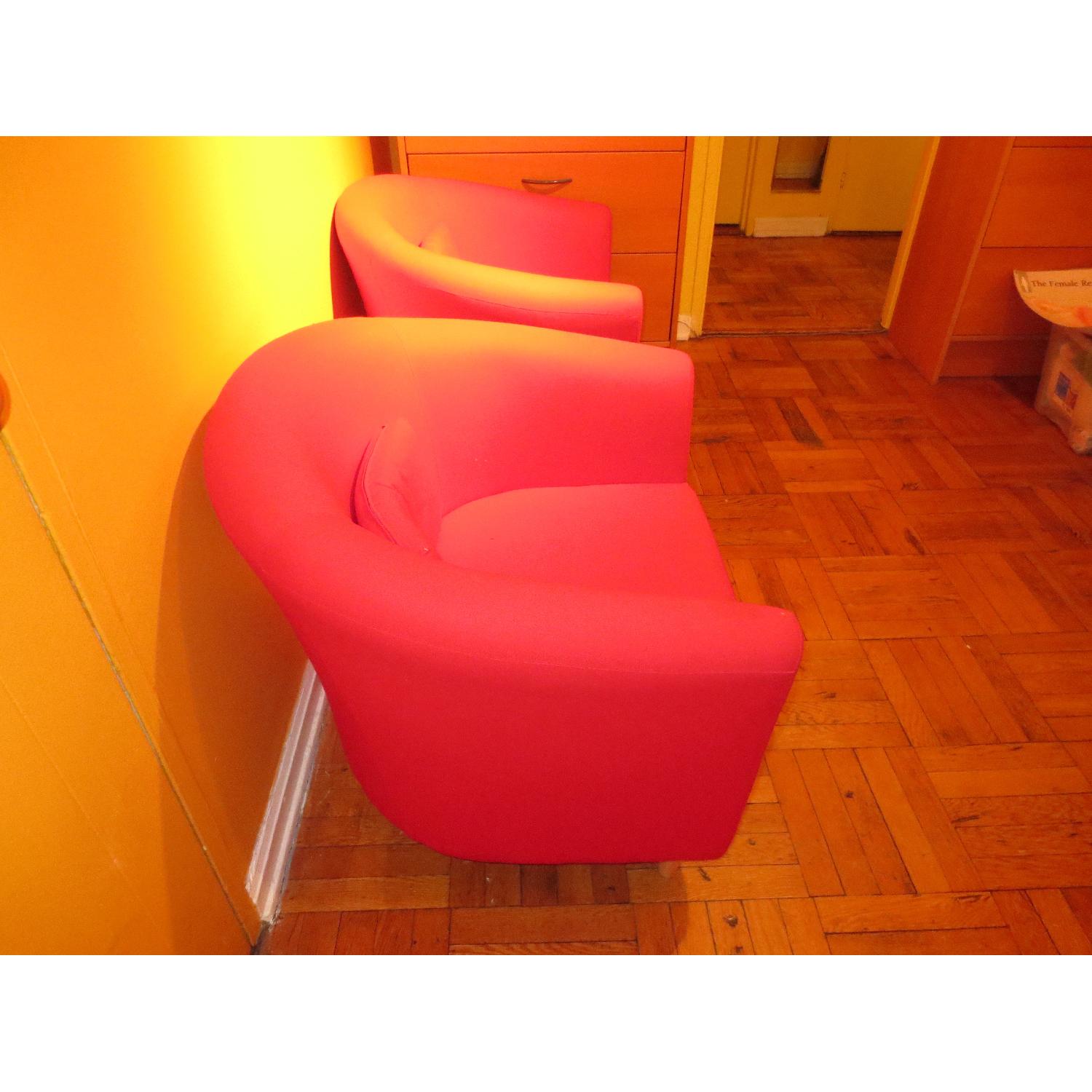 Red Armchairs - Set of 2 - image-5