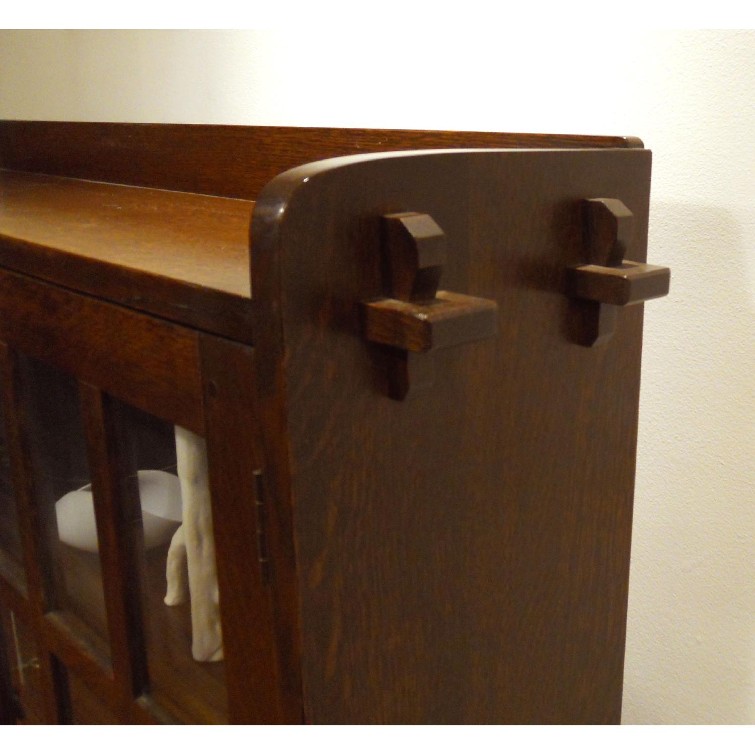 Stickley Double Door Oak Bookcase - image-4