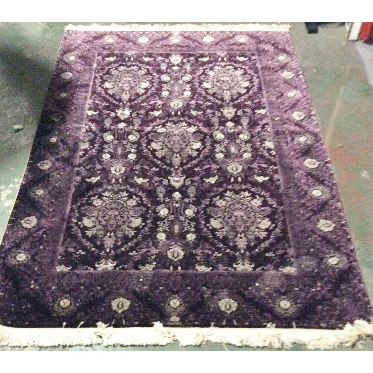 Passionate for Purple Silk Rug - image-2