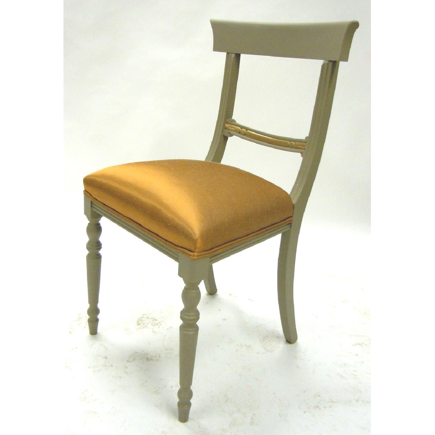 Biedermeier Style Painted Dining Chairs - Thumbnail 3