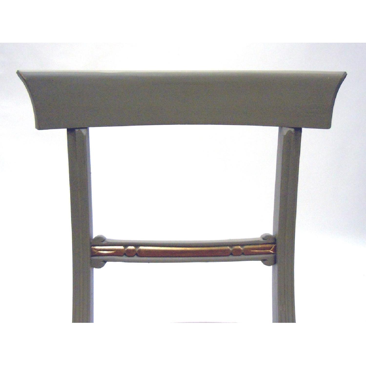 Biedermeier Style Painted Dining Chairs - Set of 6 - image-5