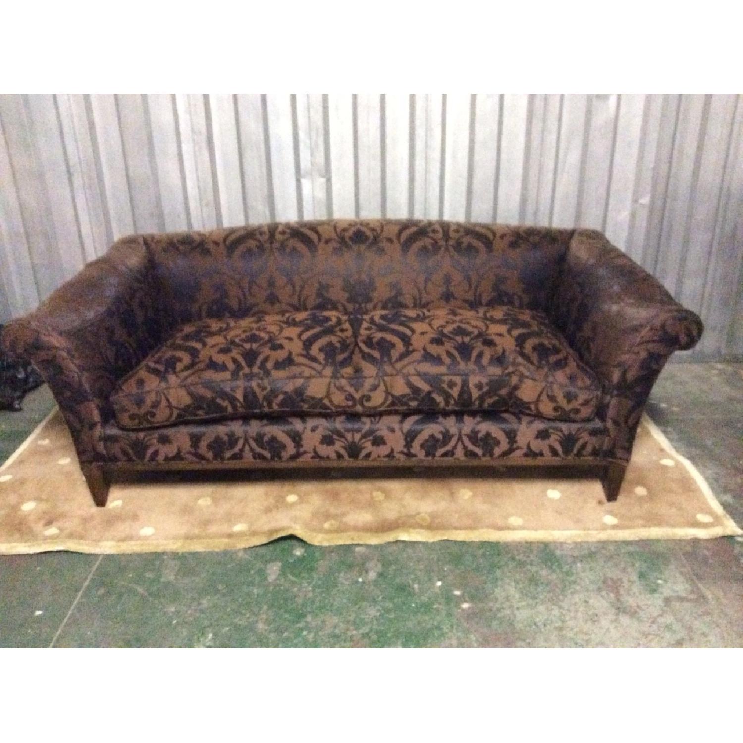 Custom Designer Made Damask Sofa - image-1