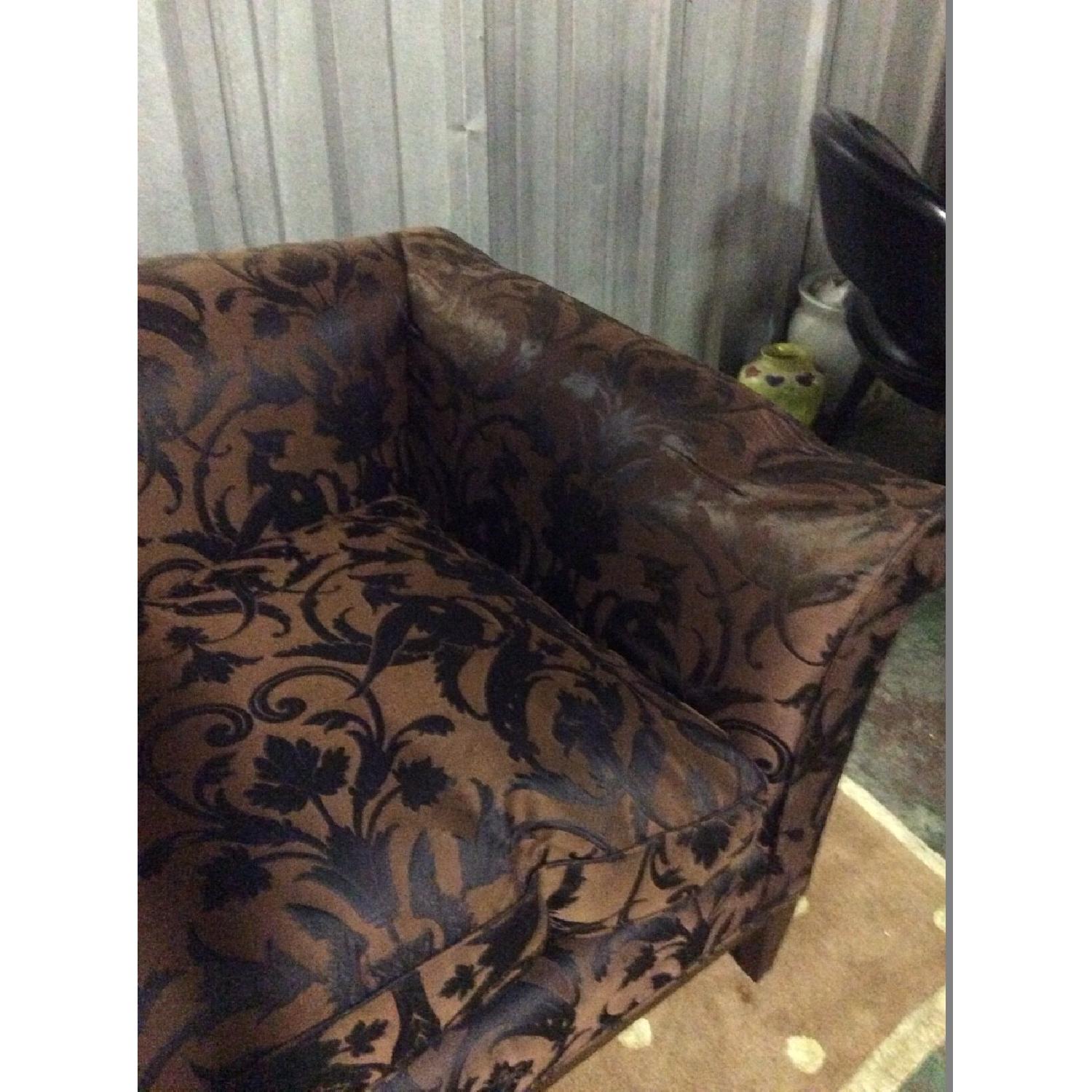 Custom Designer Made Damask Sofa - image-3