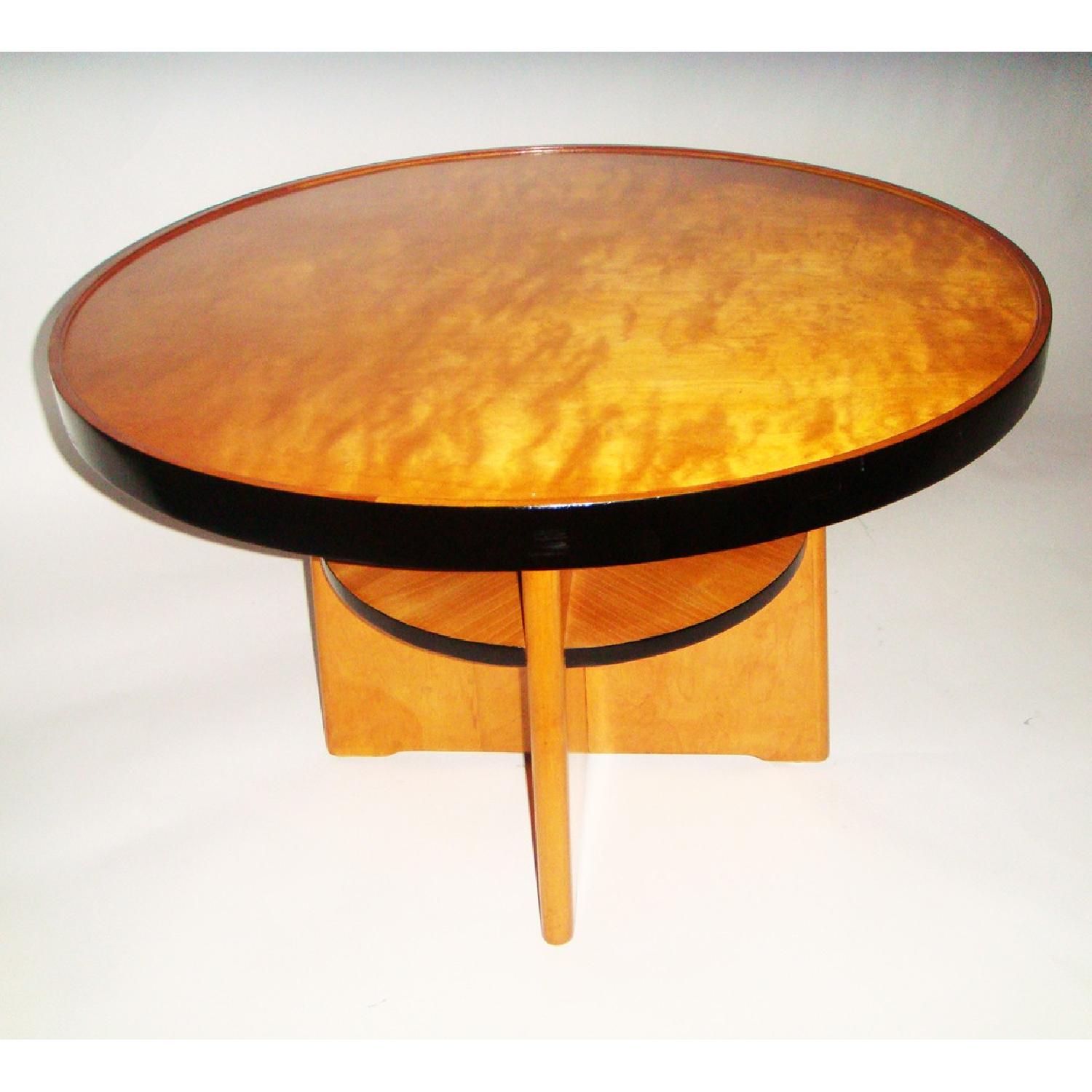Swedish Art Deco Flame Birch Coffee Table - Thumbnail 2