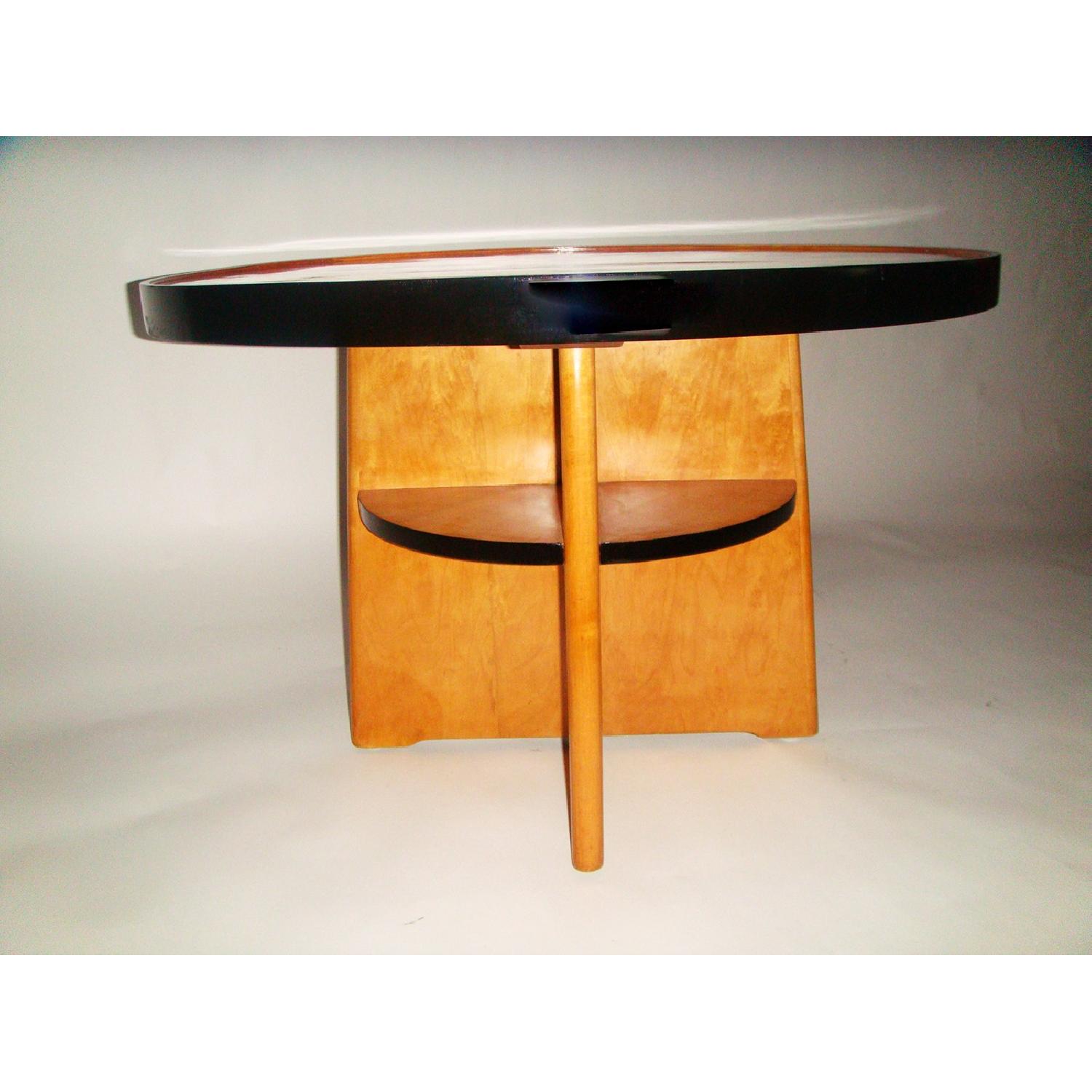 Swedish Art Deco Flame Birch Coffee Table - Thumbnail 4