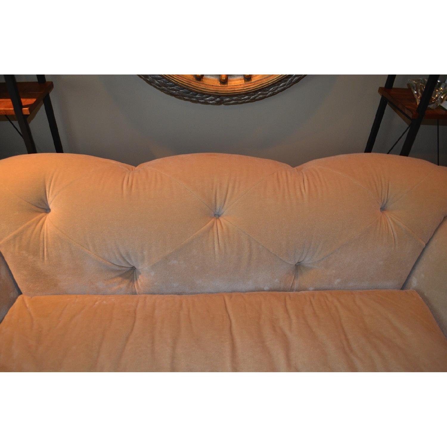 White Matching Mohair Sofa + Chair - image-1