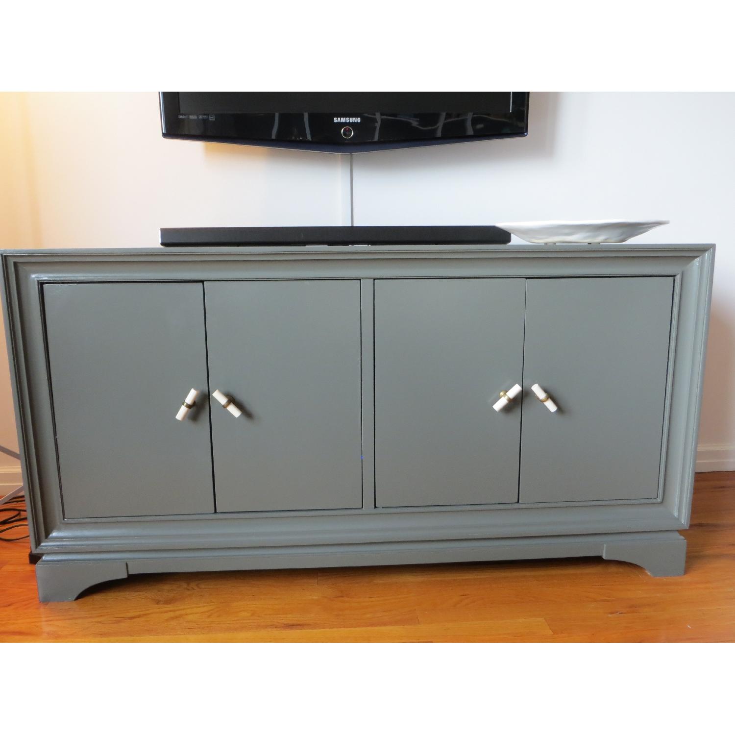 Pottery Barn Painted Wood Cabinet - image-1