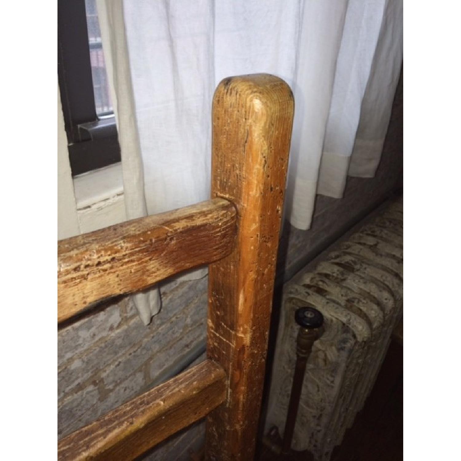 Primitive Antique Dining Chair w/ Twine Seat - image-5