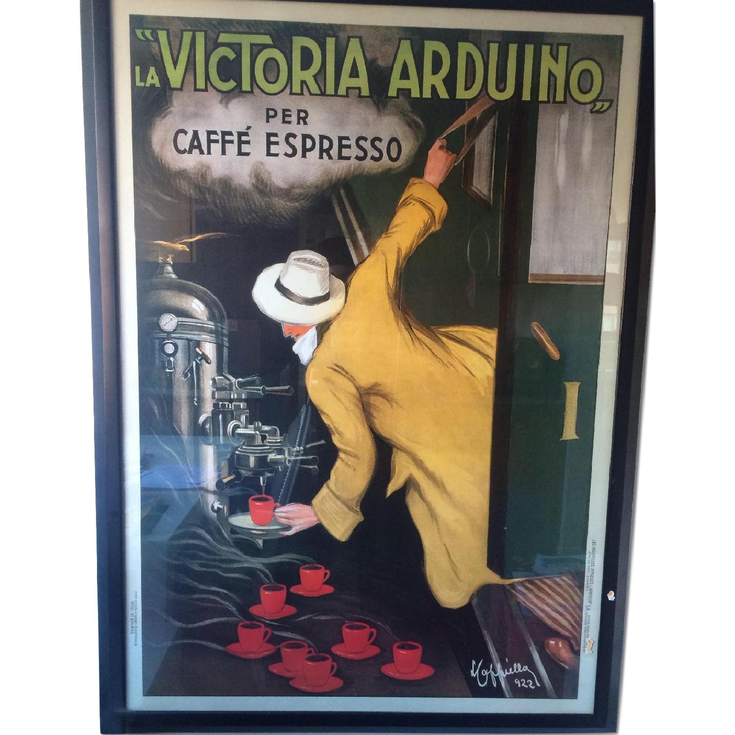 La Victoria Arduino Framed Italian Coffee Poster