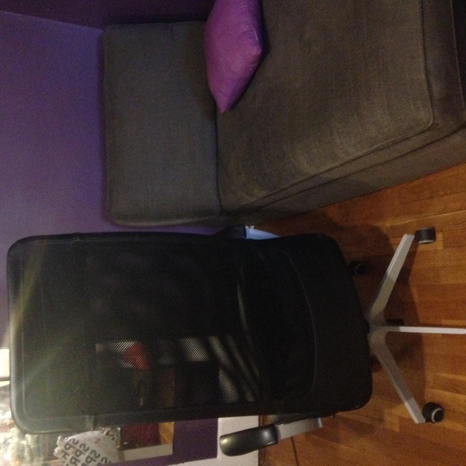 Ikea Markus Black Swivel Chair w/ Glose Robust Back - image-3