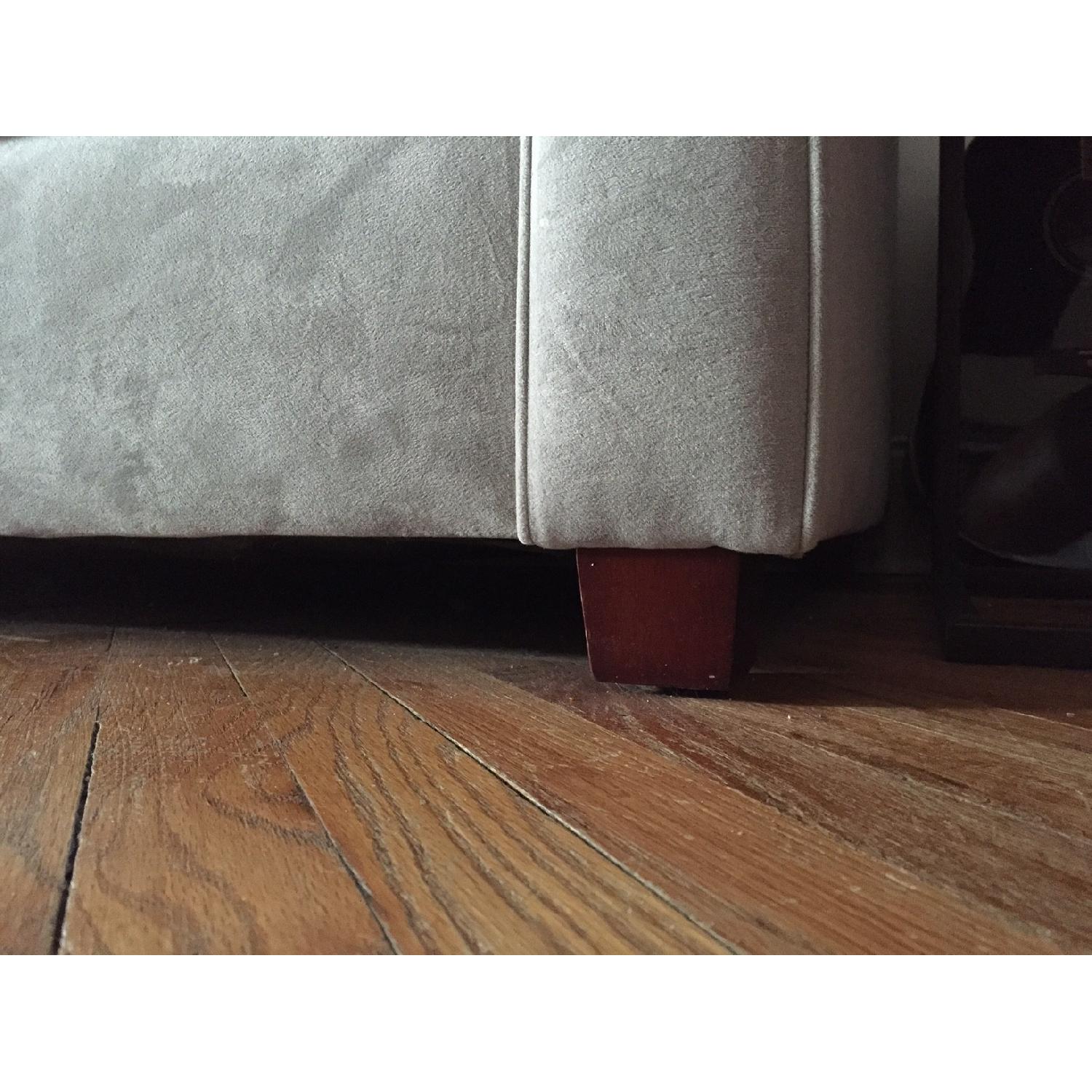 West Elm Henry Dove Gray Sofa - image-6