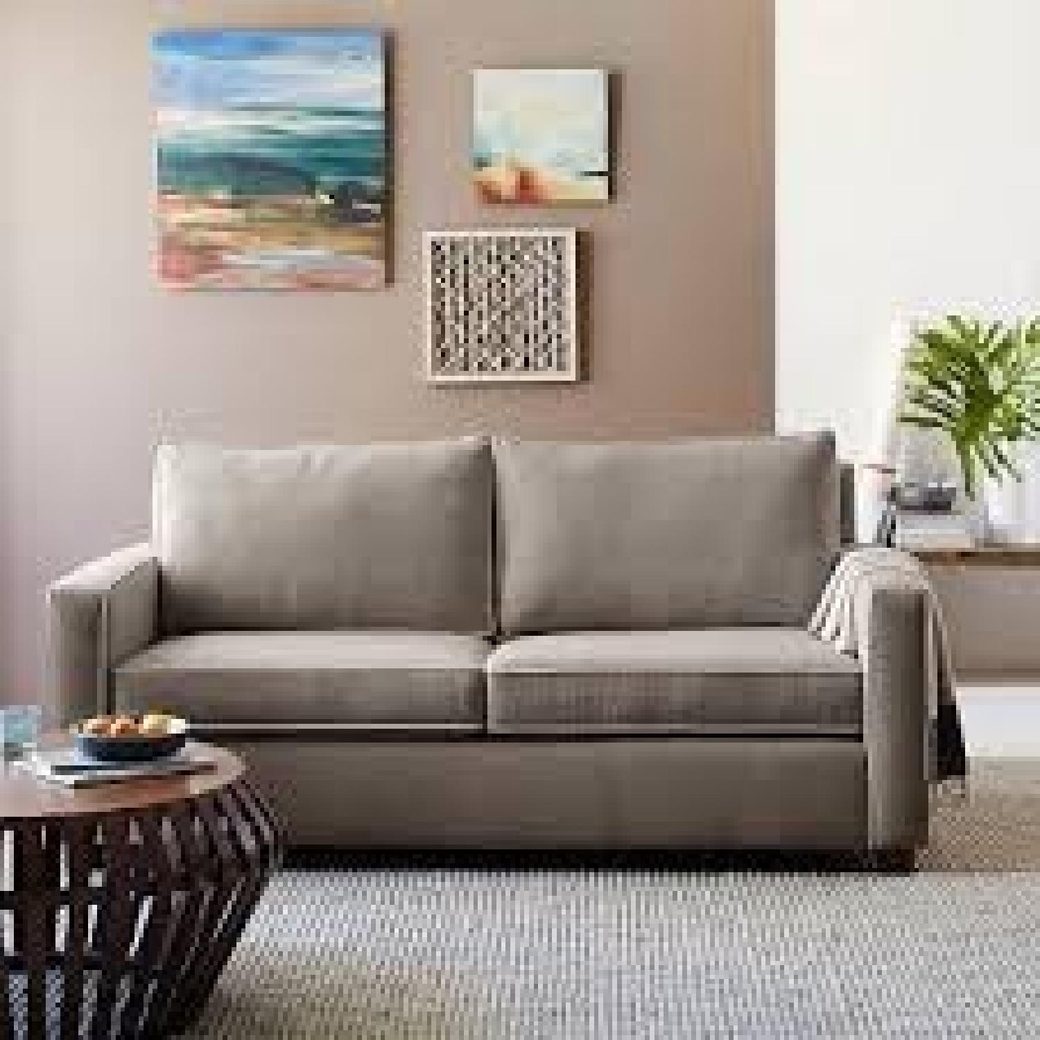 West Elm Henry Dove Gray Sofa - image-7