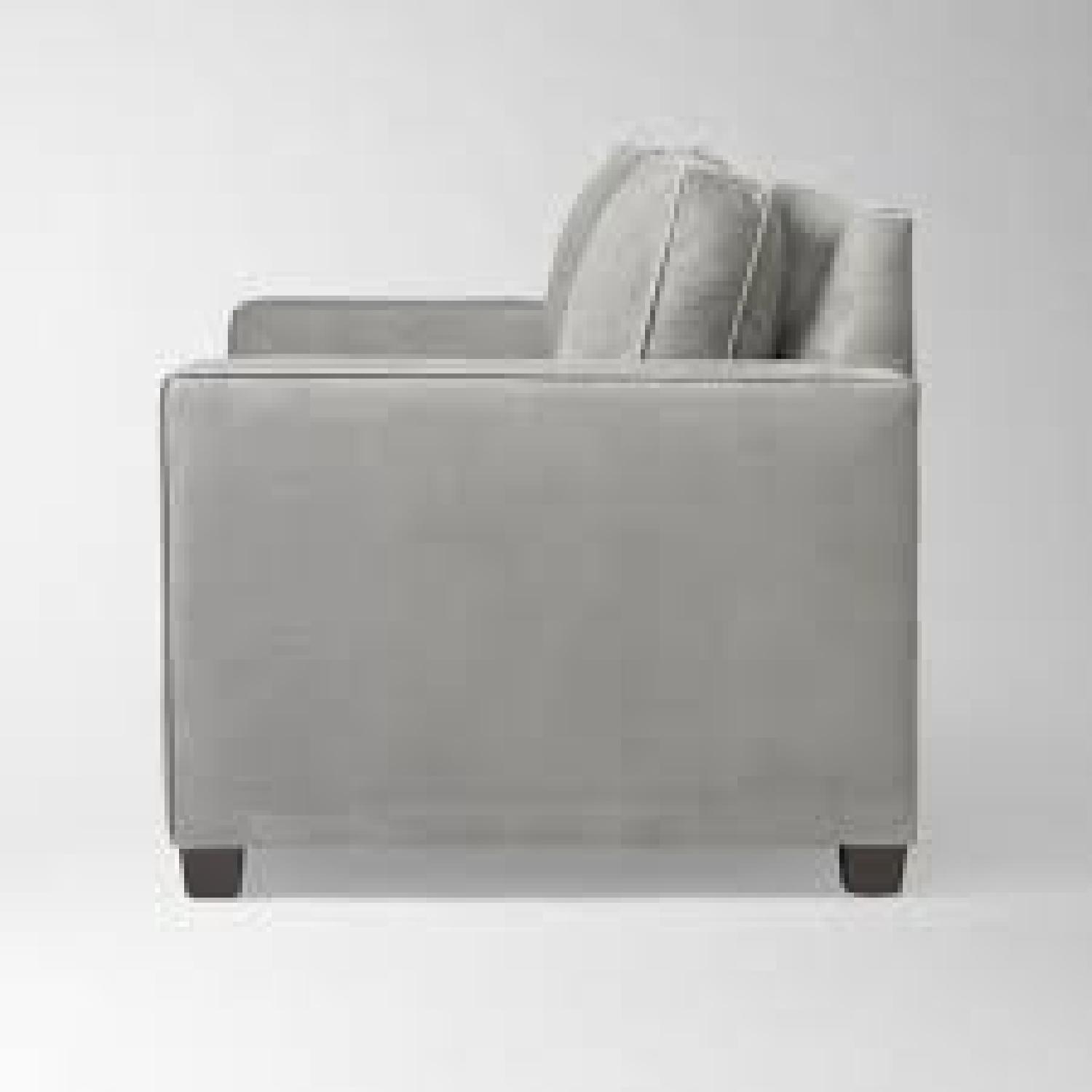 West Elm Henry Dove Gray Sofa - image-8