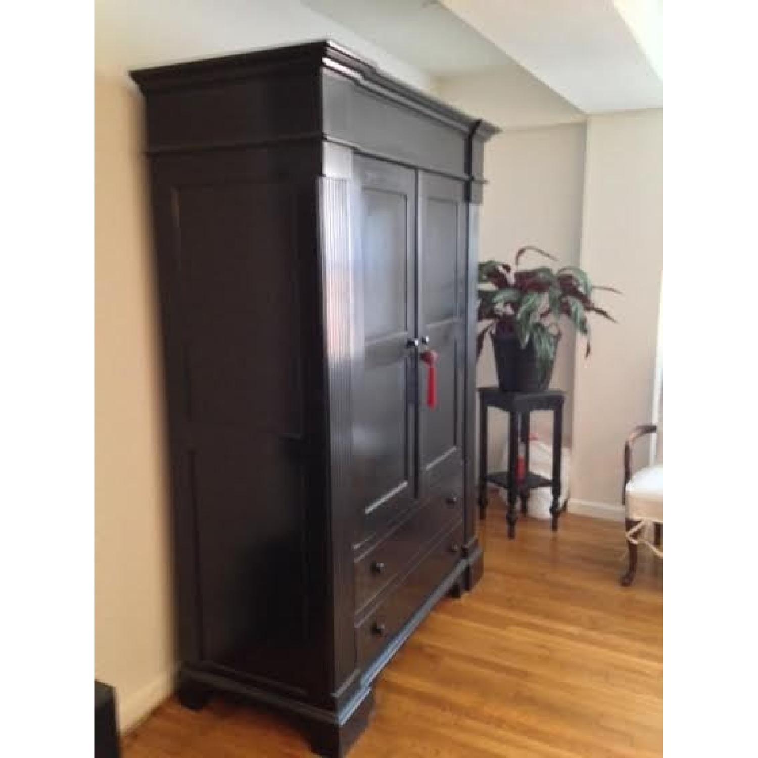 Uproar Home Black Alderwood Armoire - image-4