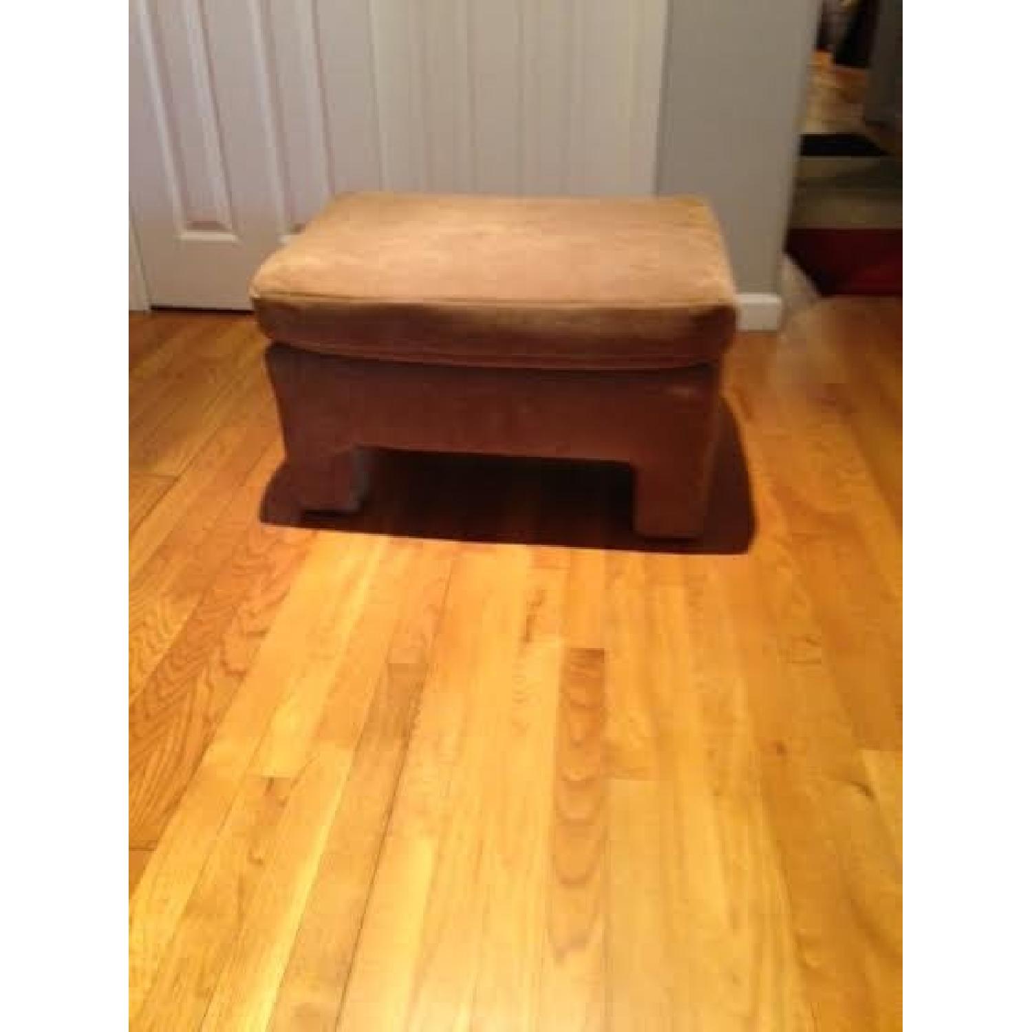 Circa 80's Sofa Chair w/ 2 Ottomans - image-2