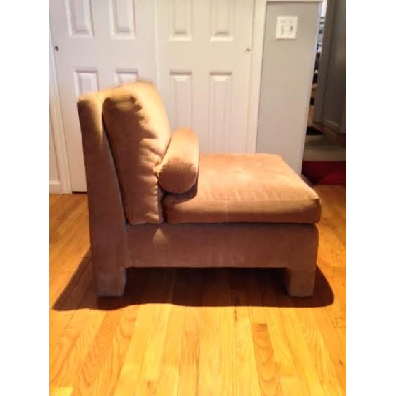 Circa 80's Sofa Chair w/ 2 Ottomans - image-7