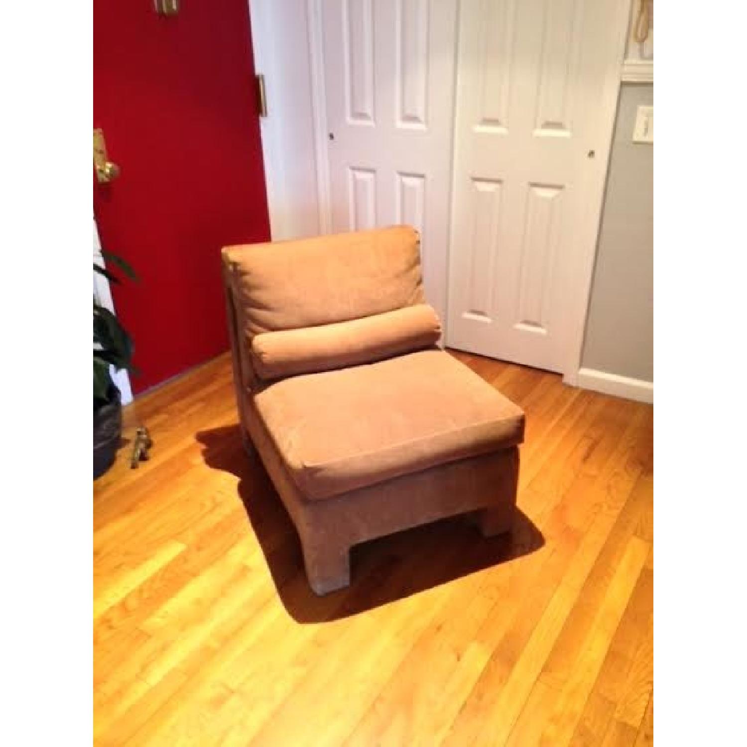 Circa 80's Sofa Chair w/ 2 Ottomans - image-8