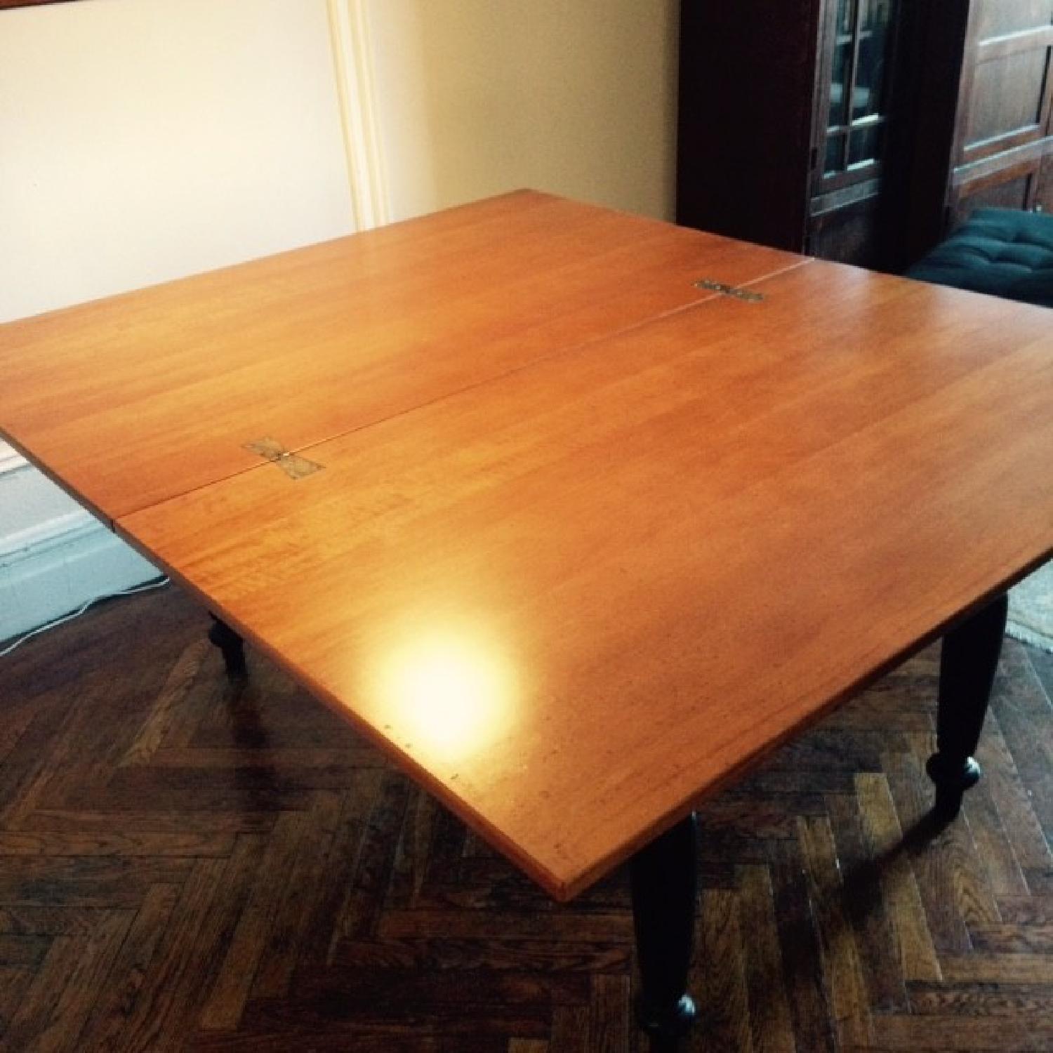 Crate & Barrel Expandable Dining Table - image-1
