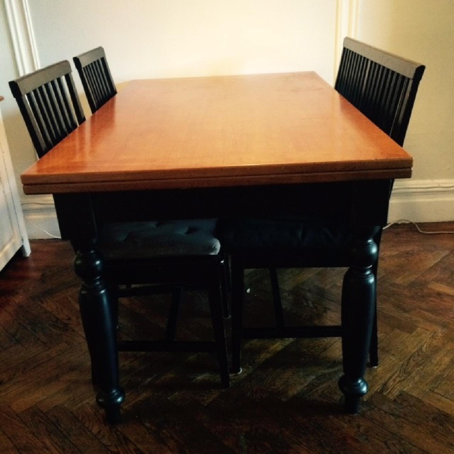 Crate & Barrel Expandable Dining Table - image-3