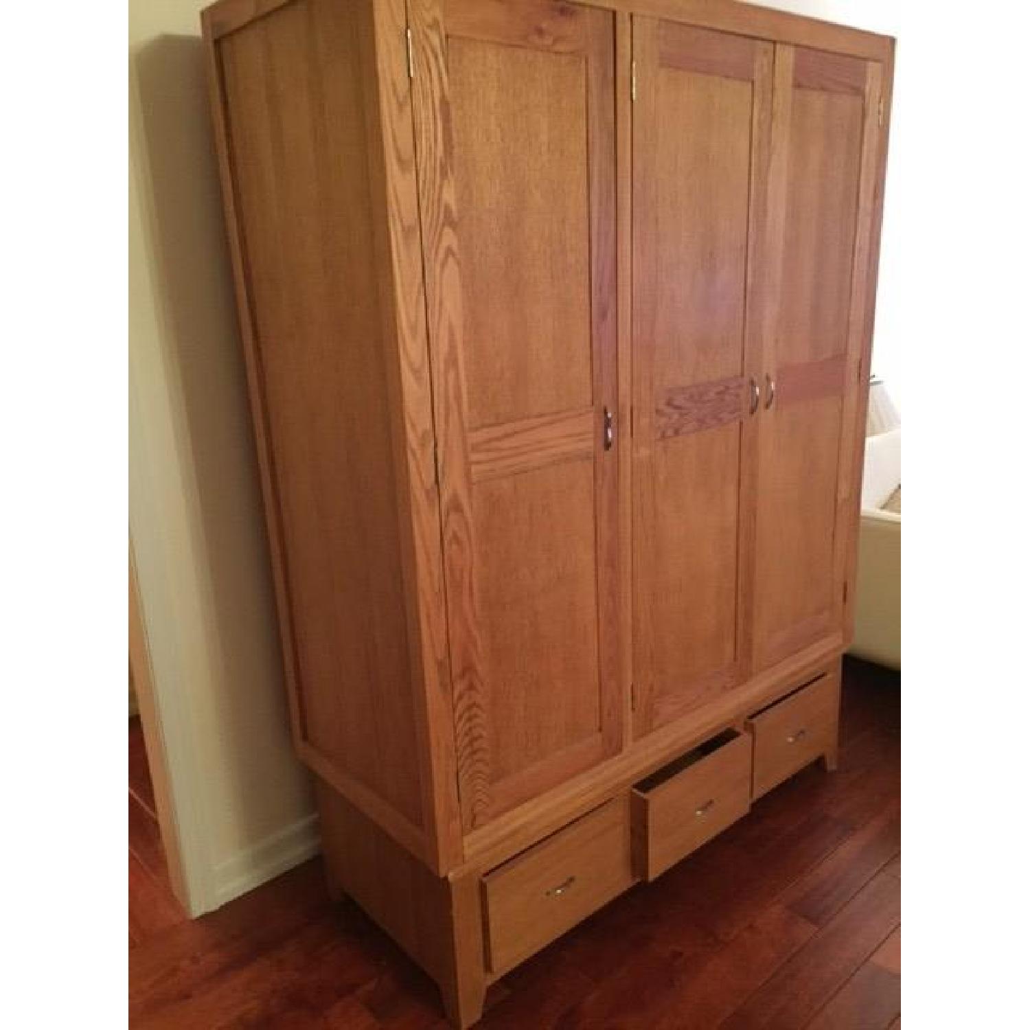 Handmade Solid Wood British Armoire AptDeco