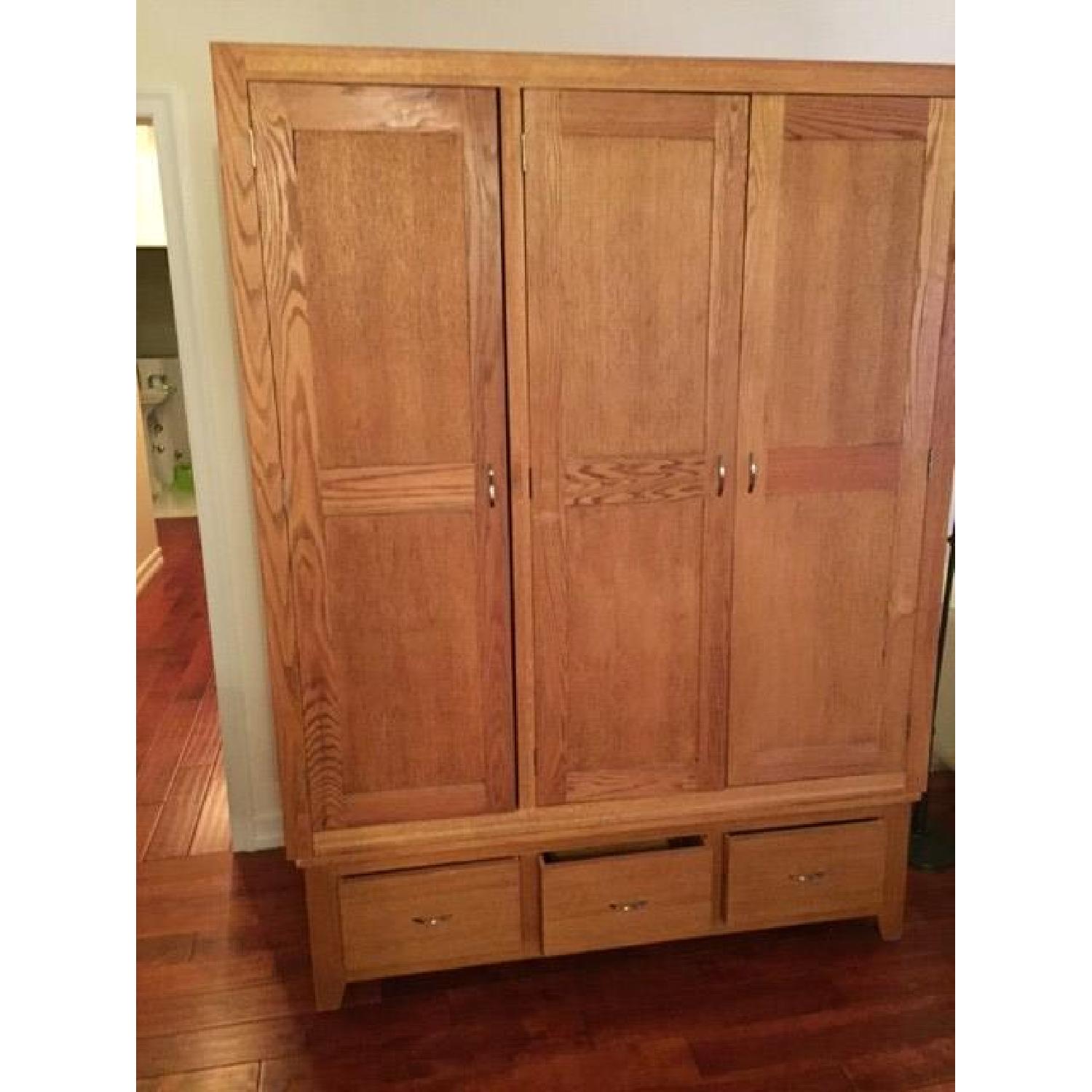 Handmade Solid Wood British Armoire - image-2
