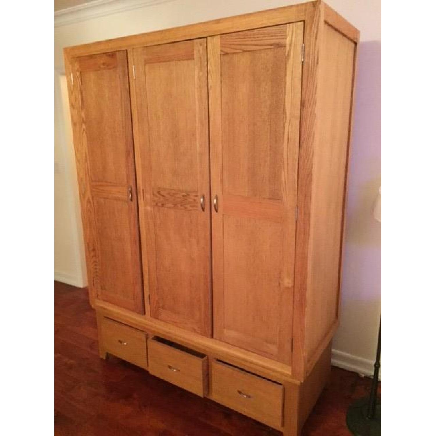 Handmade Solid Wood British Armoire - image-3