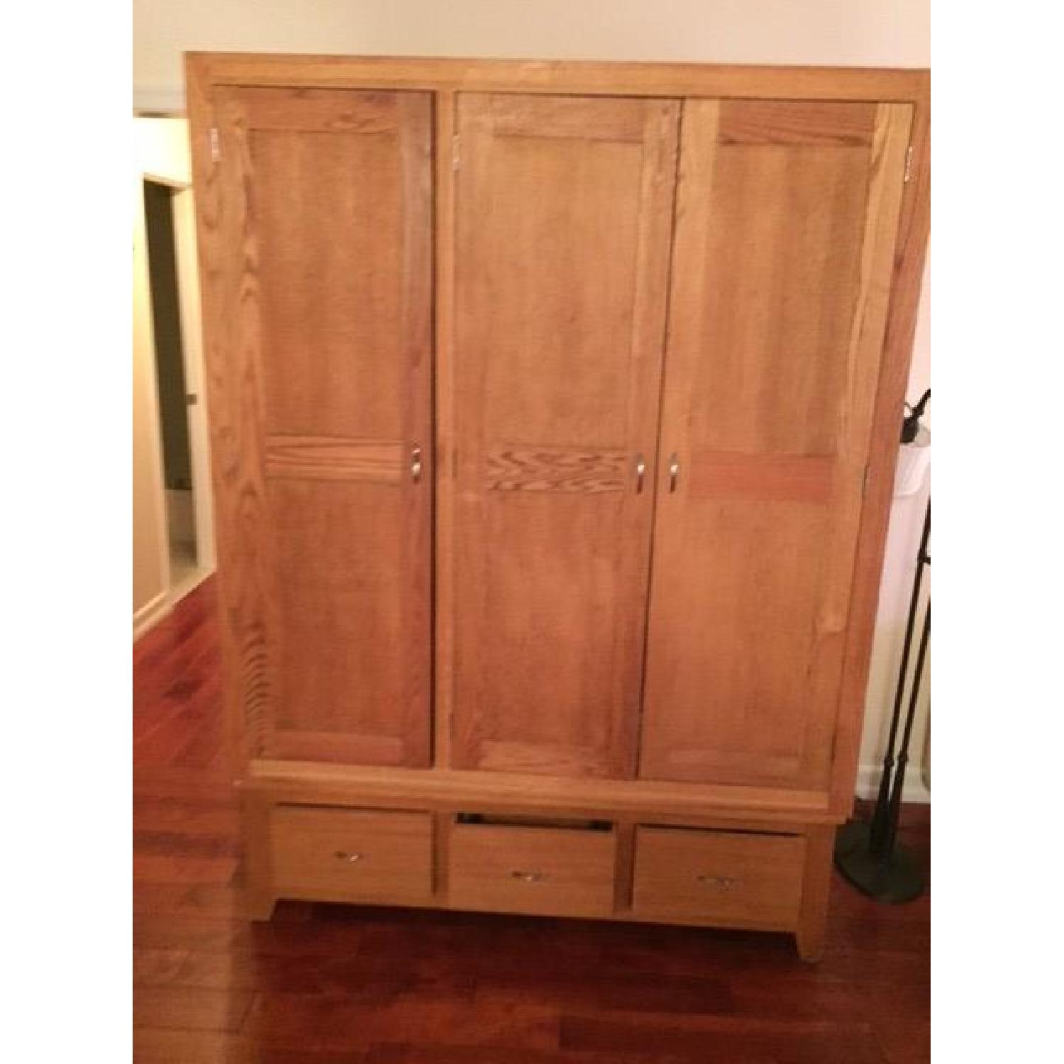 Handmade Solid Wood British Armoire - image-4
