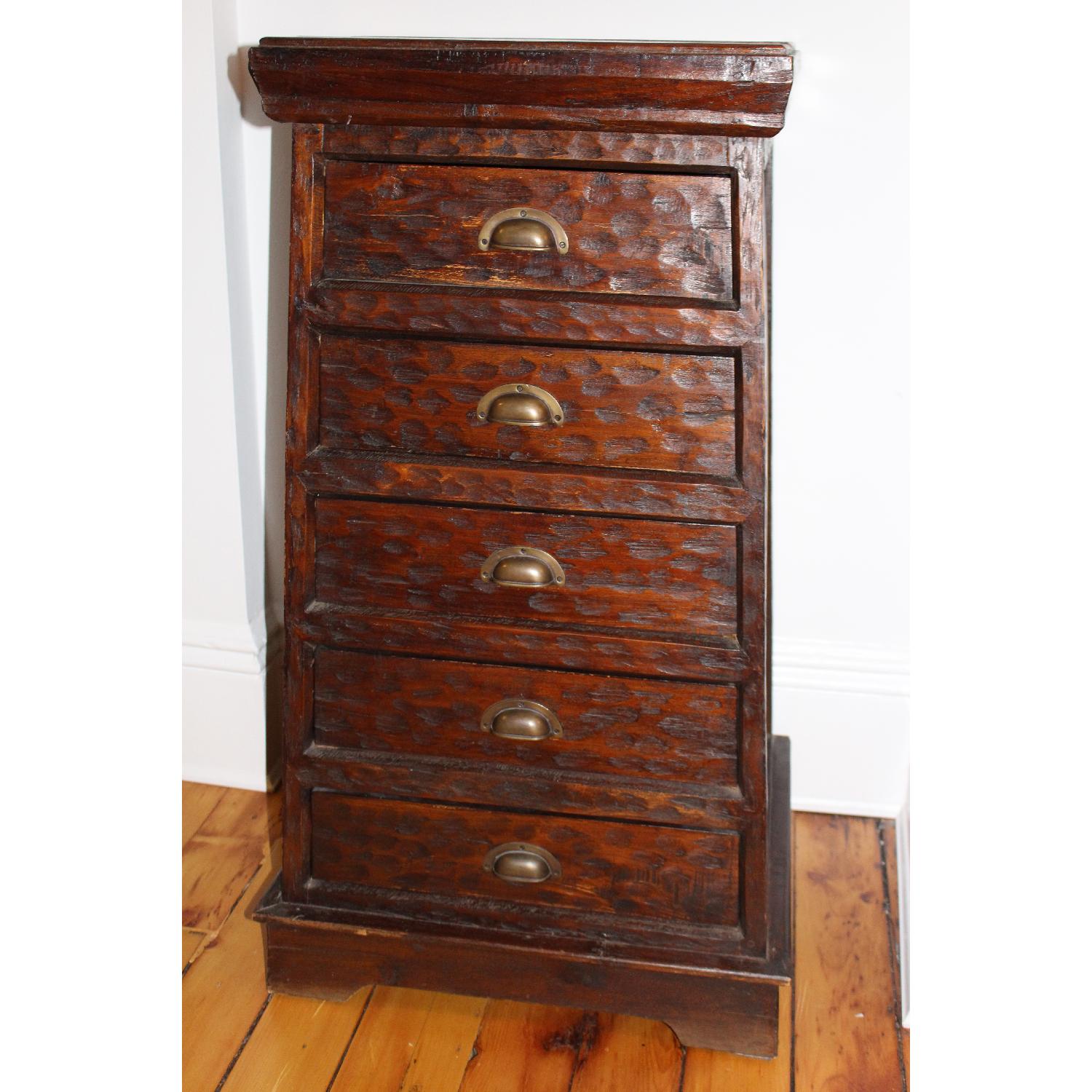 Antique Pyramid Dresser w/ 5 Drawers - image-1