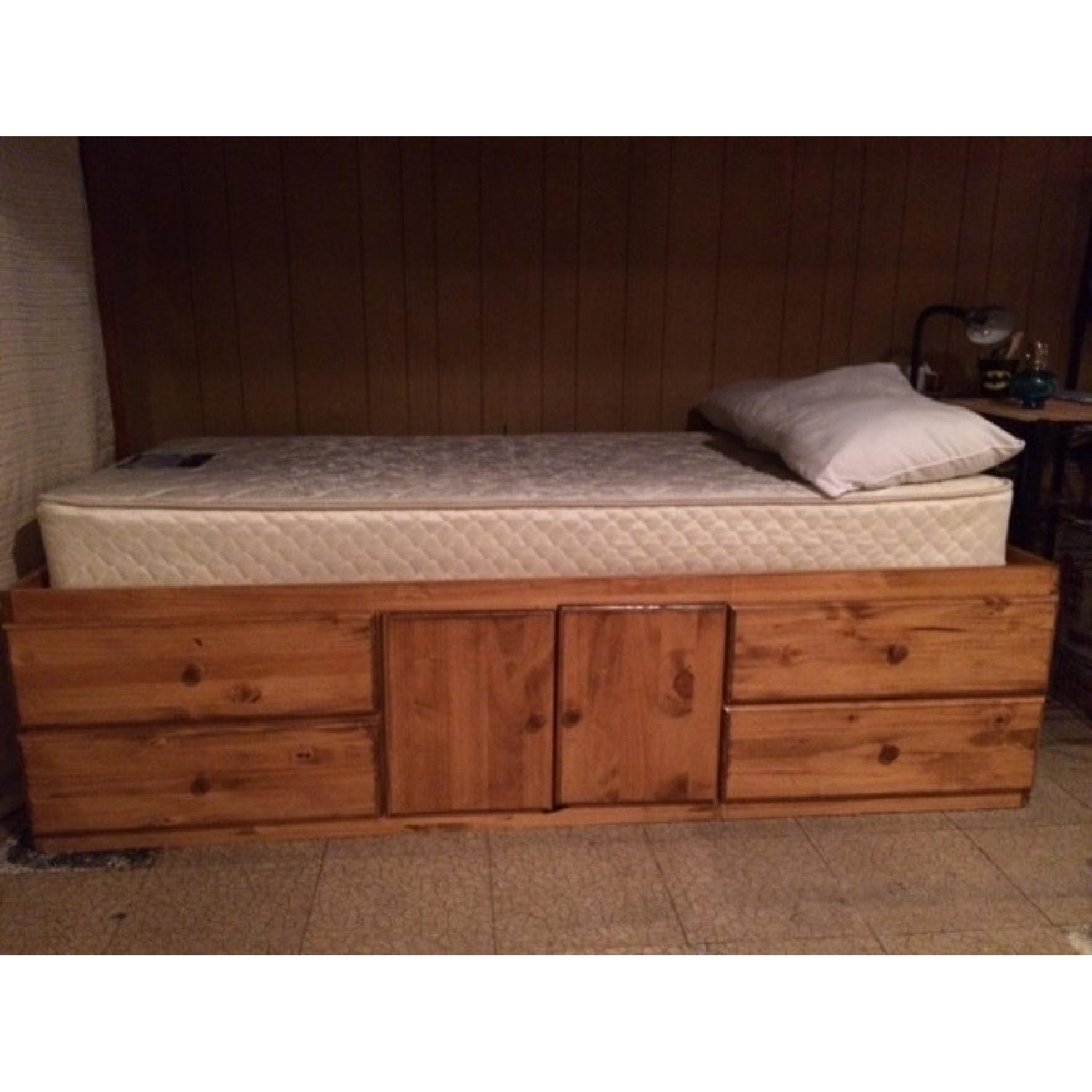 Gothic Cabinet Crafters Twin Captain's Bed - image-1