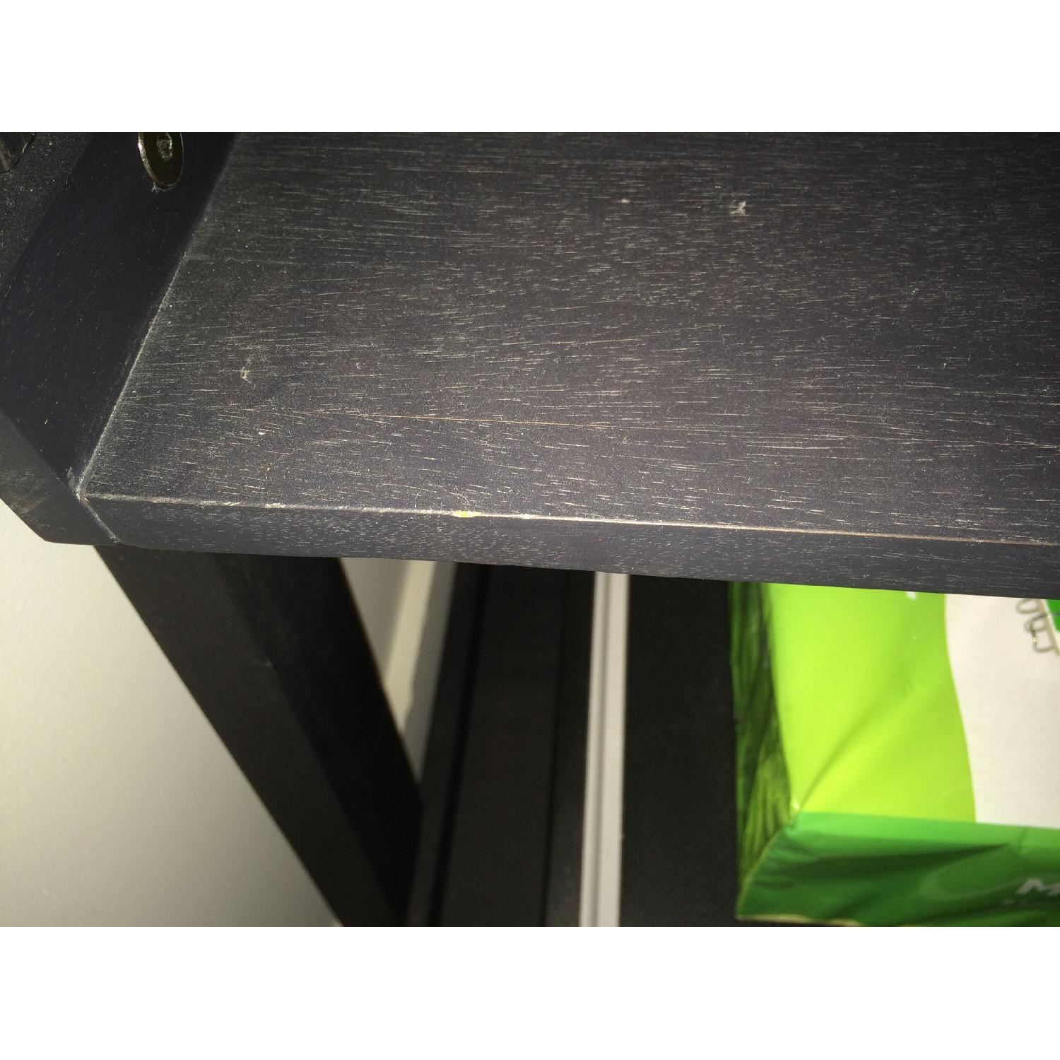 Crate & Barrel Sloane Leaning Grey Bookcase - image-5