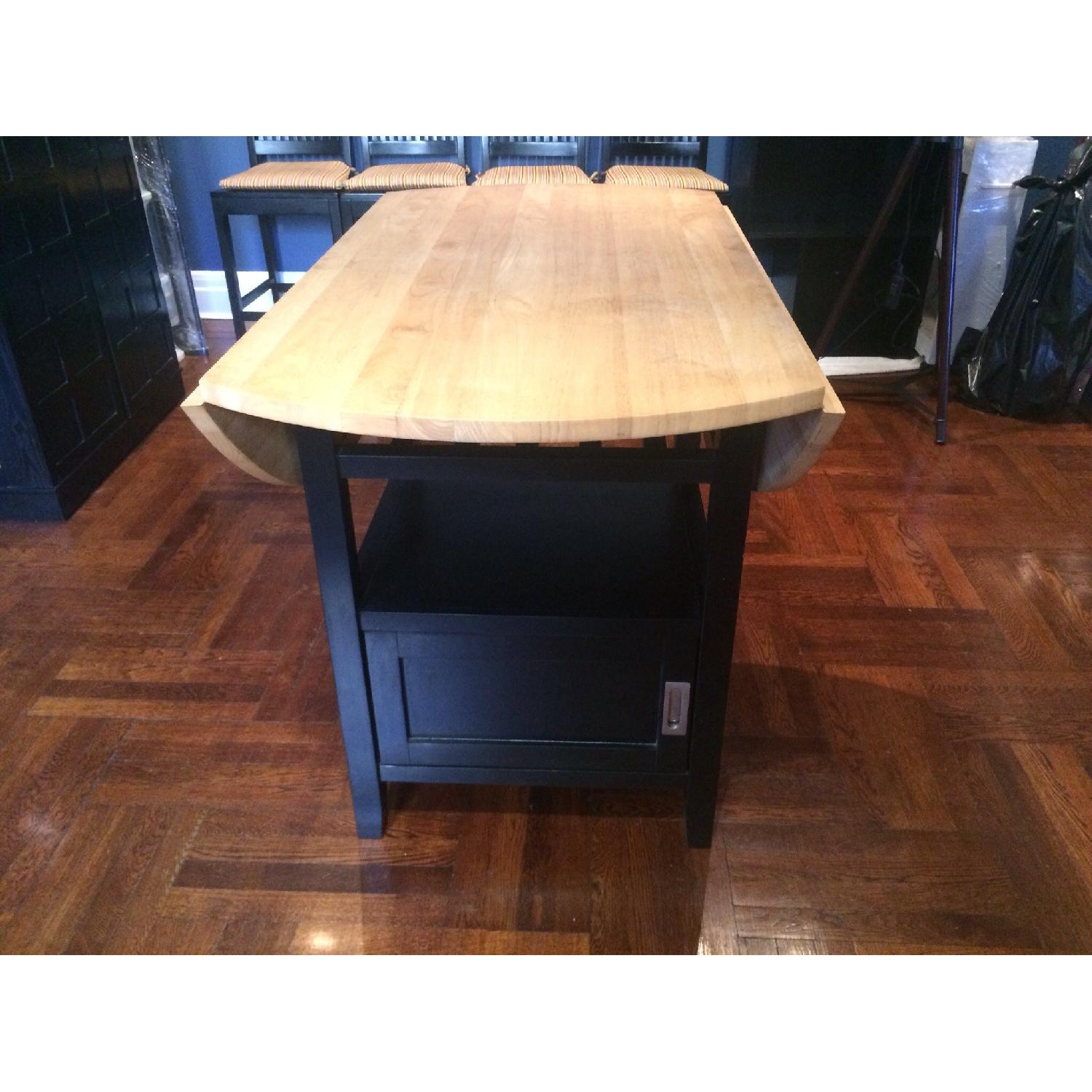 Crate & Barrel High Dining Table w/ 4 Stools - image-3