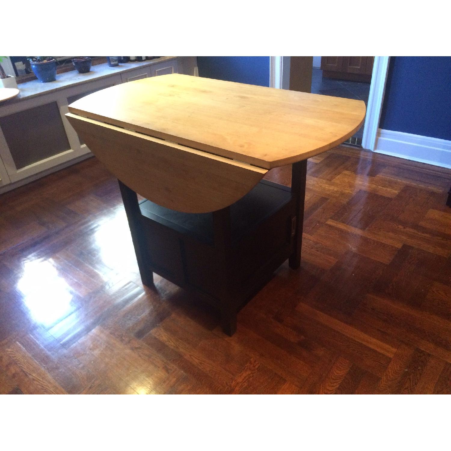 Crate & Barrel High Dining Table w/ 4 Stools - image-4