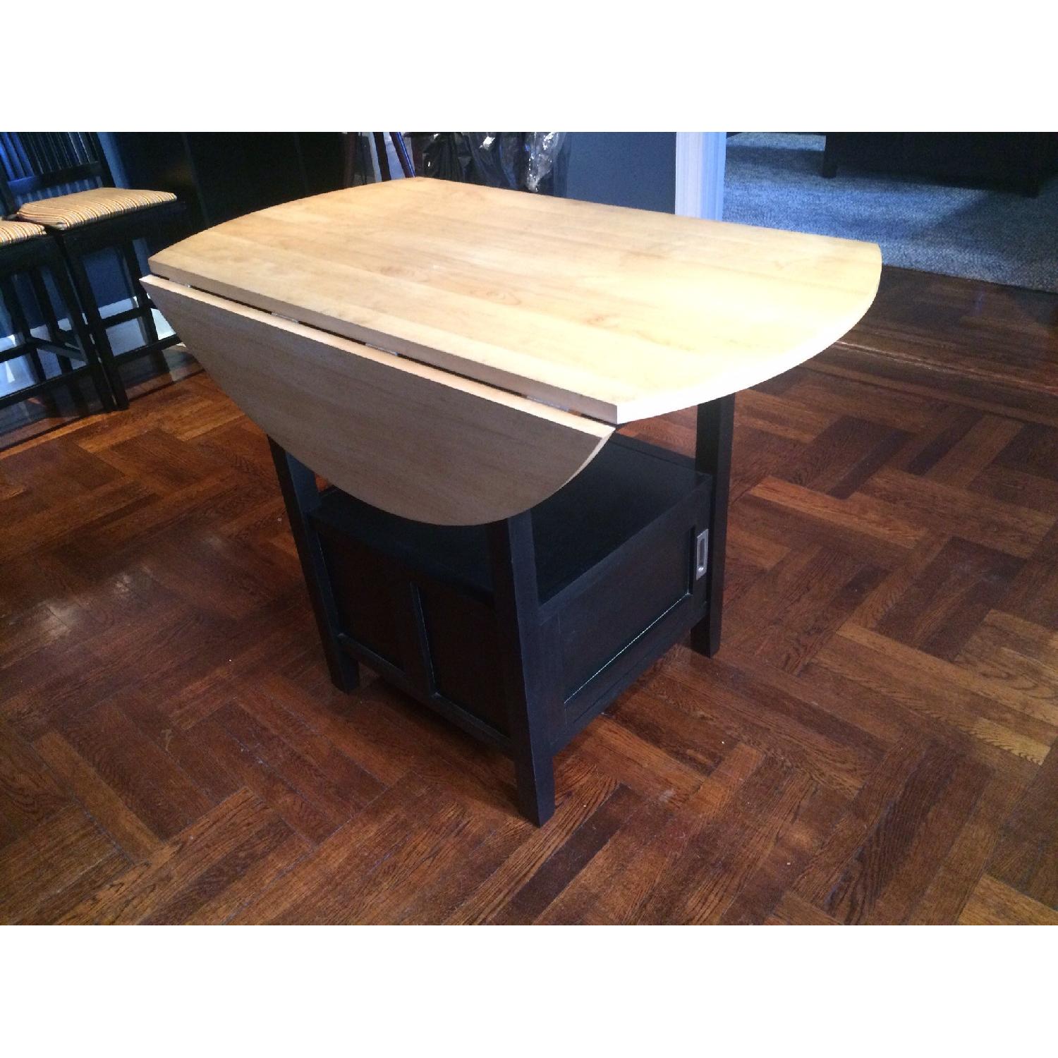 Crate & Barrel High Dining Table w/ 4 Stools - image-6