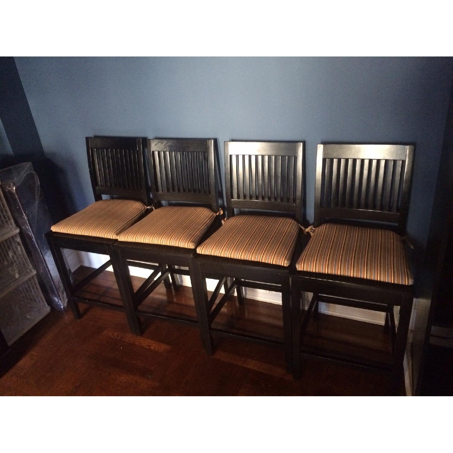 Crate & Barrel High Dining Table w/ 4 Stools - image-8