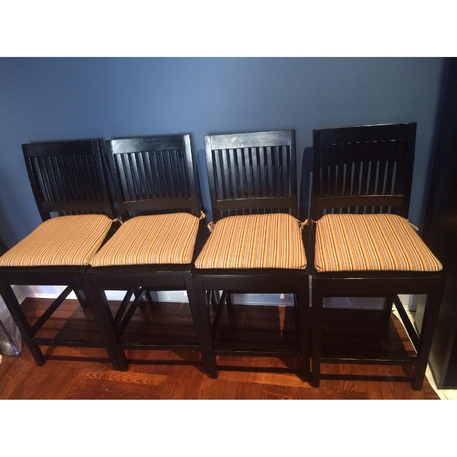 Crate & Barrel High Dining Table w/ 4 Stools - image-11