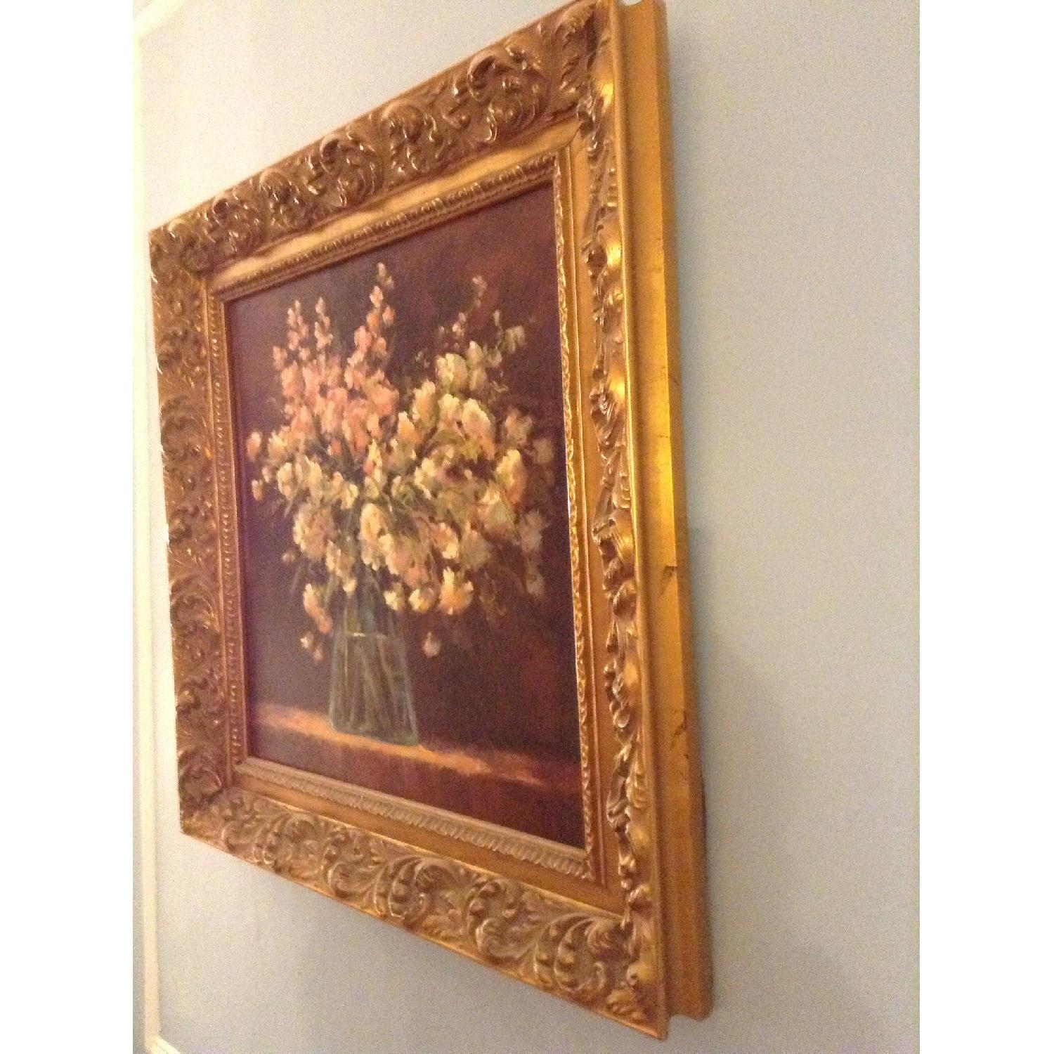 Floral Painting in Gold Tones - image-2