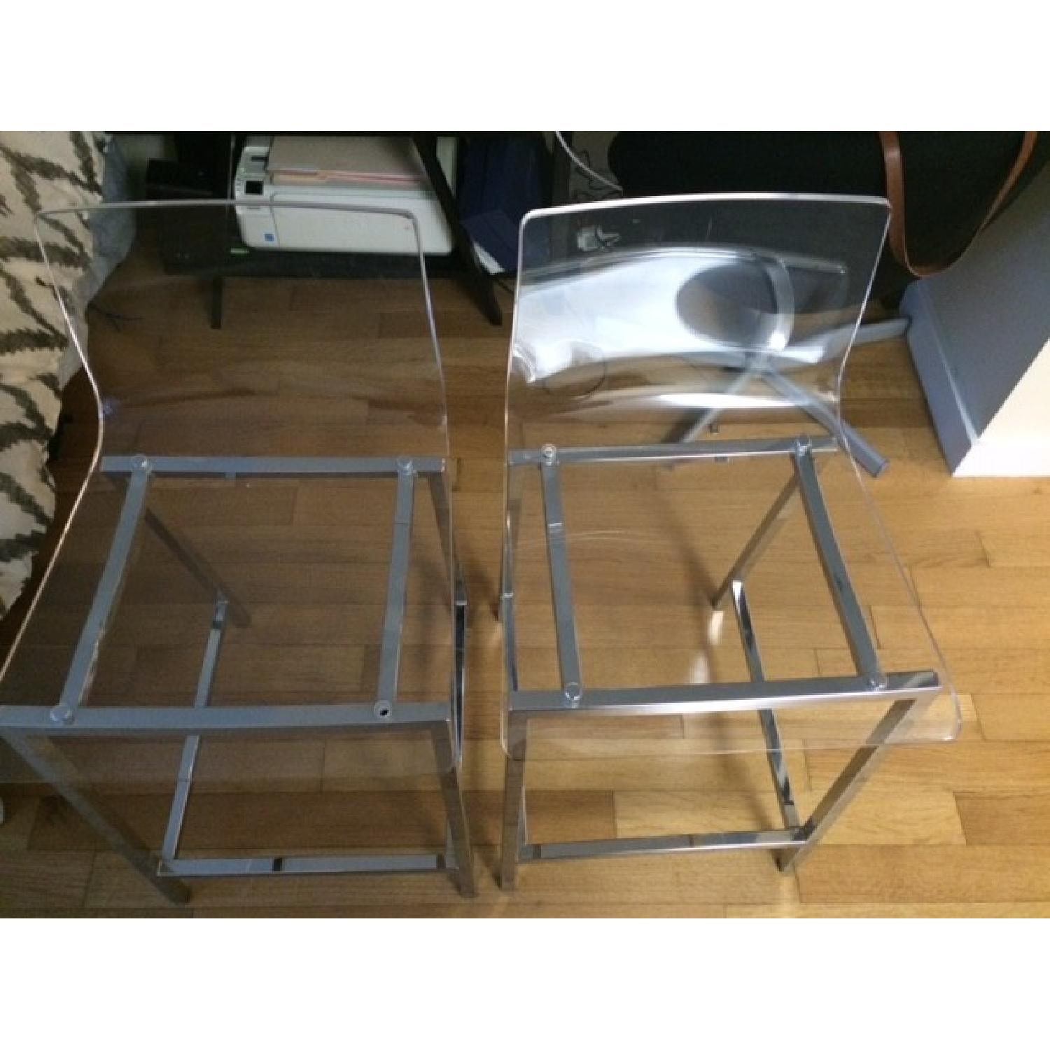 CB2 Vapor Counter Stools - Set of 2 - image-4