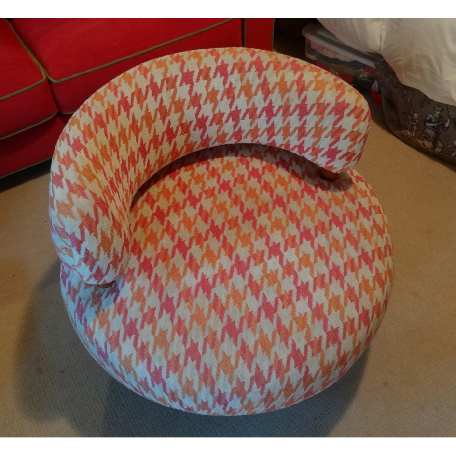 60's Retro Style Mid-Century Modern Round Chair - image-1