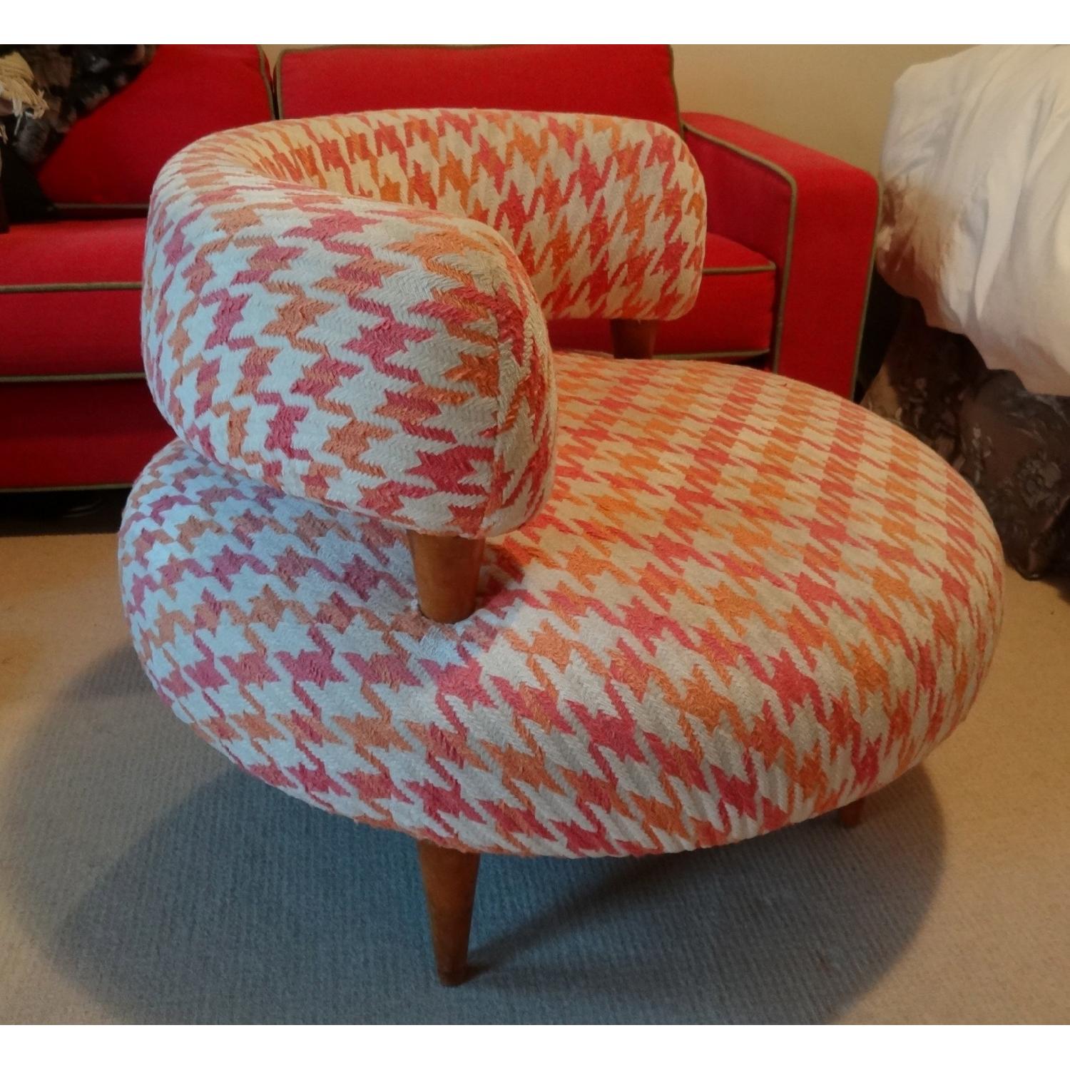 60's Retro Style Mid-Century Modern Round Chair - image-4