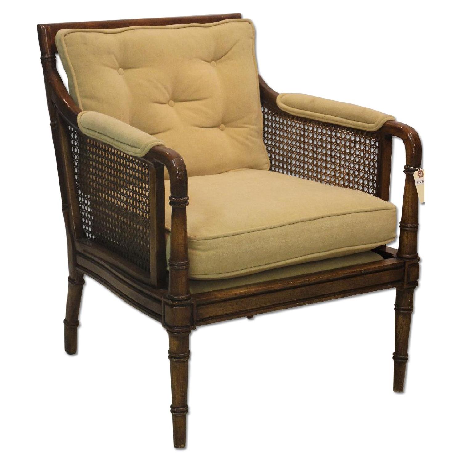 Edwardian Type Armchairs w/ Cushions - Set of 2 - image-0